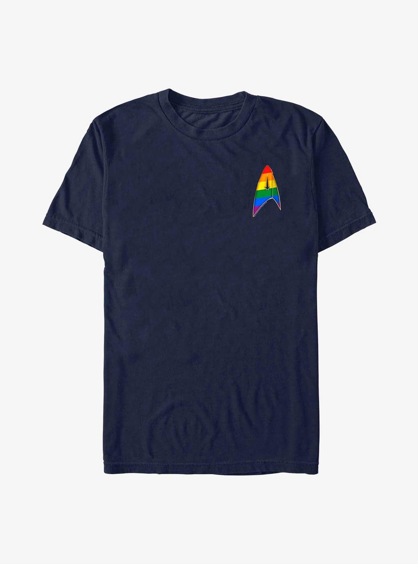 Star Trek Pride Badge T-Shirt, NAVY, hi-res