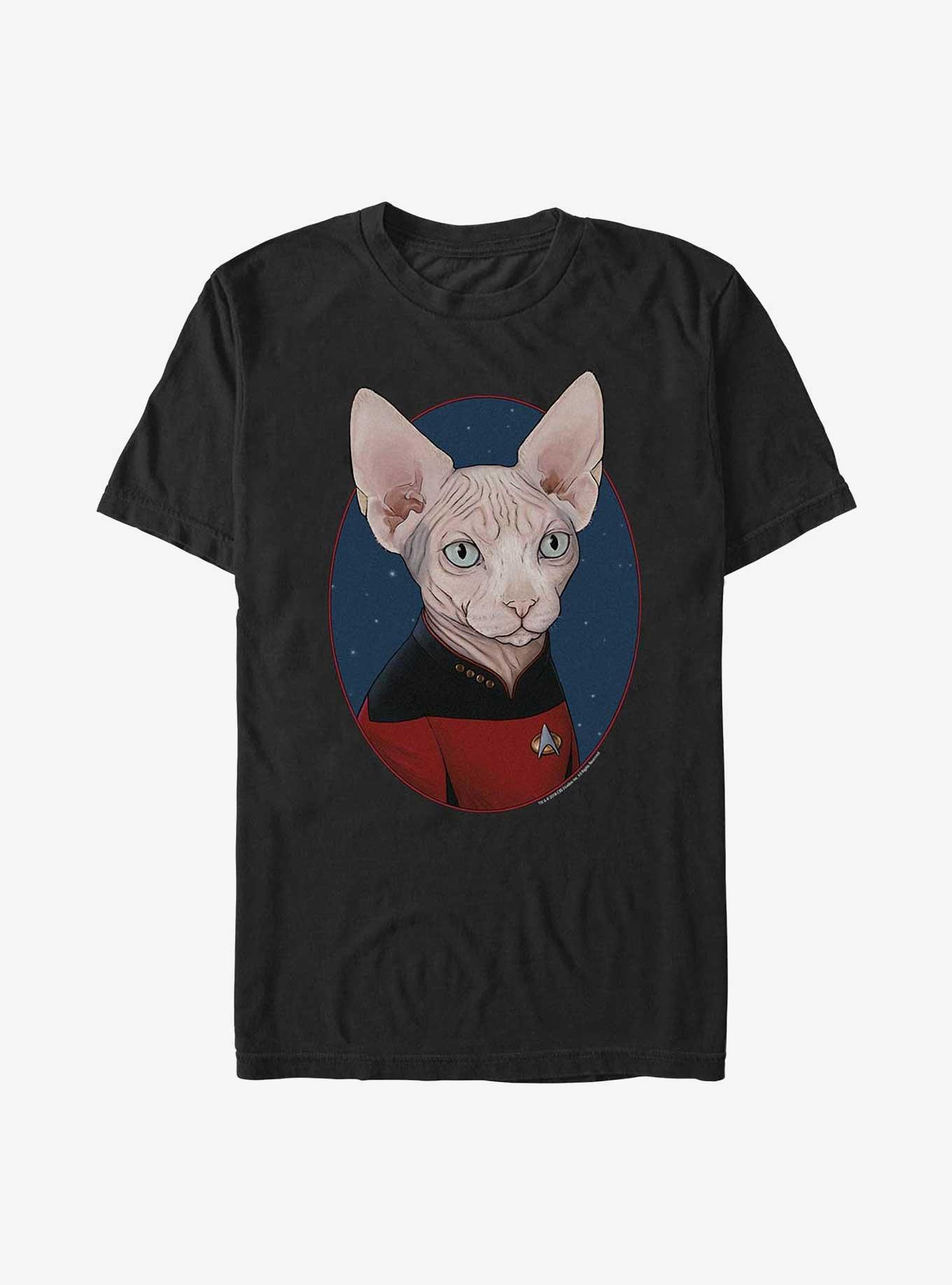 Star Trek Cat-Luc Picard T-Shirt, BLACK, hi-res