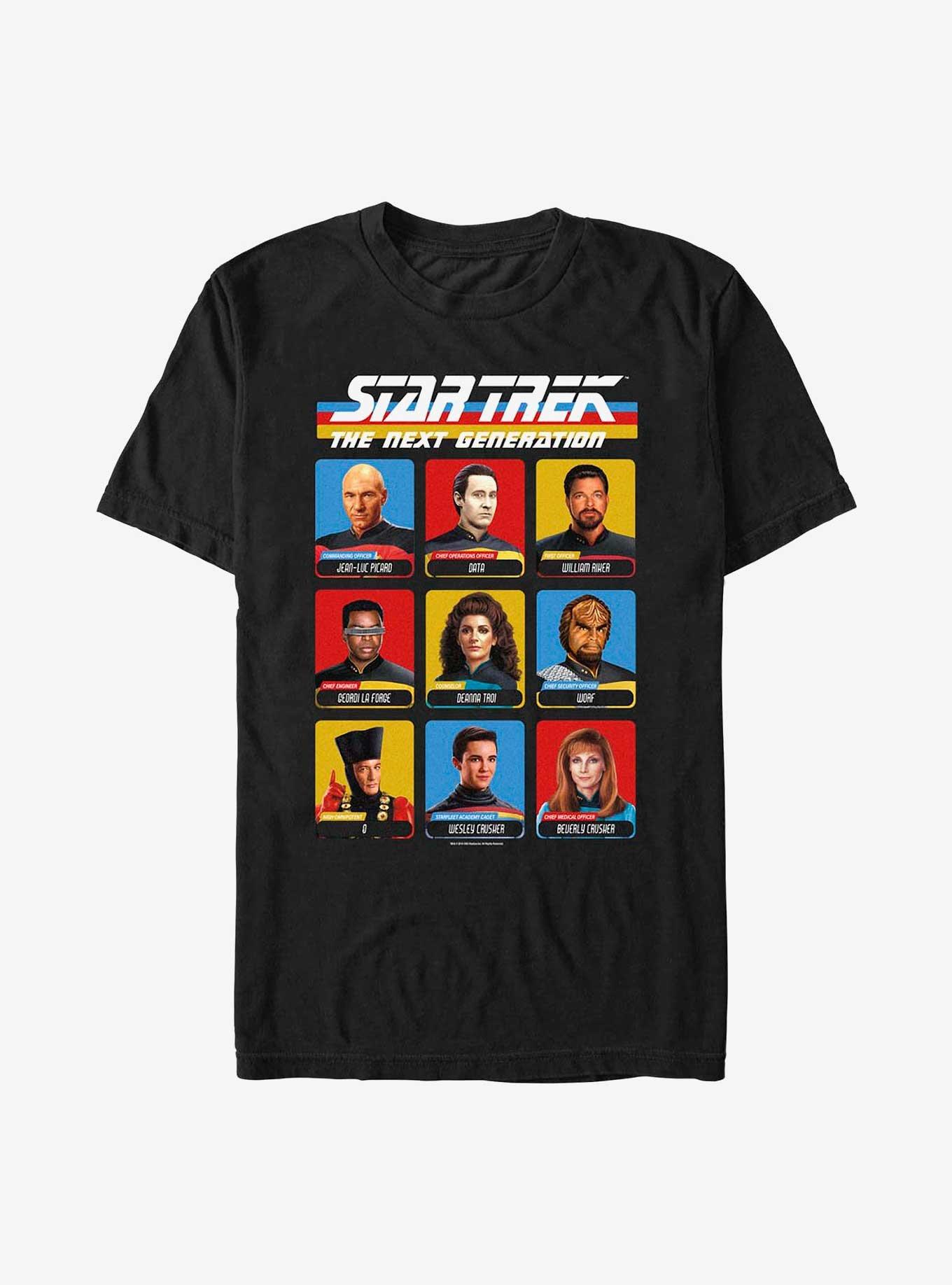 Star Trek Next Gen Cast T-Shirt, BLACK, hi-res