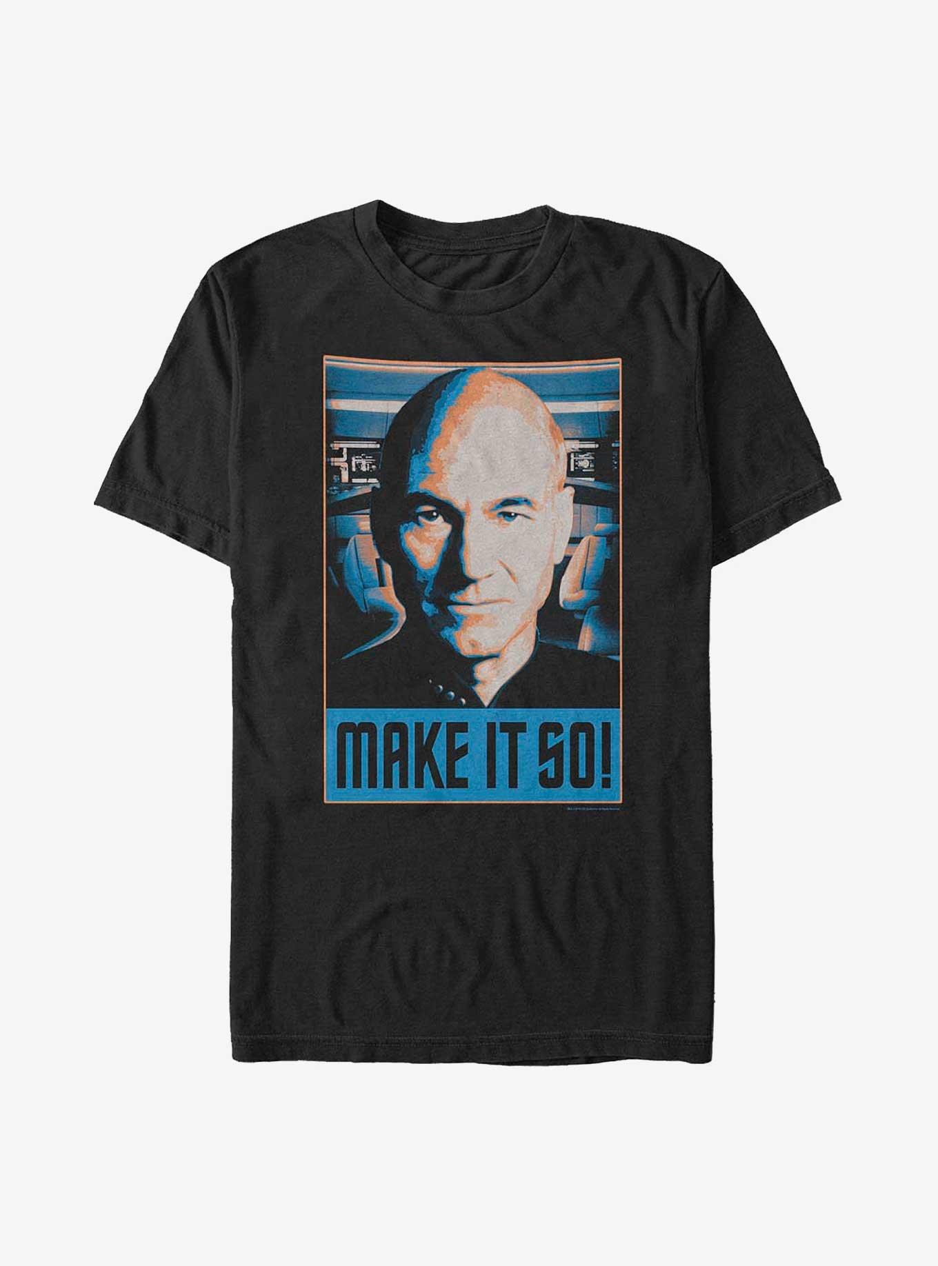 Star Trek Make It So T-Shirt, BLACK, hi-res