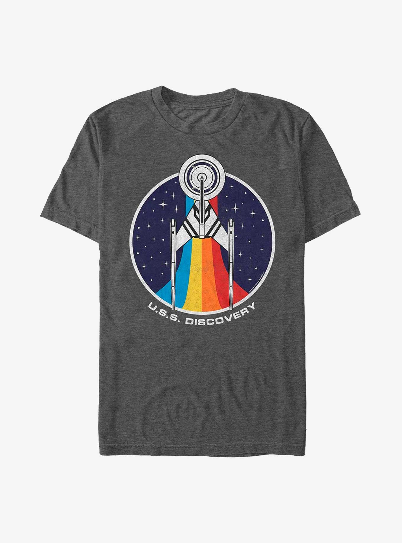 Star Trek Retro Prism T-Shirt, CHAR HTR, hi-res