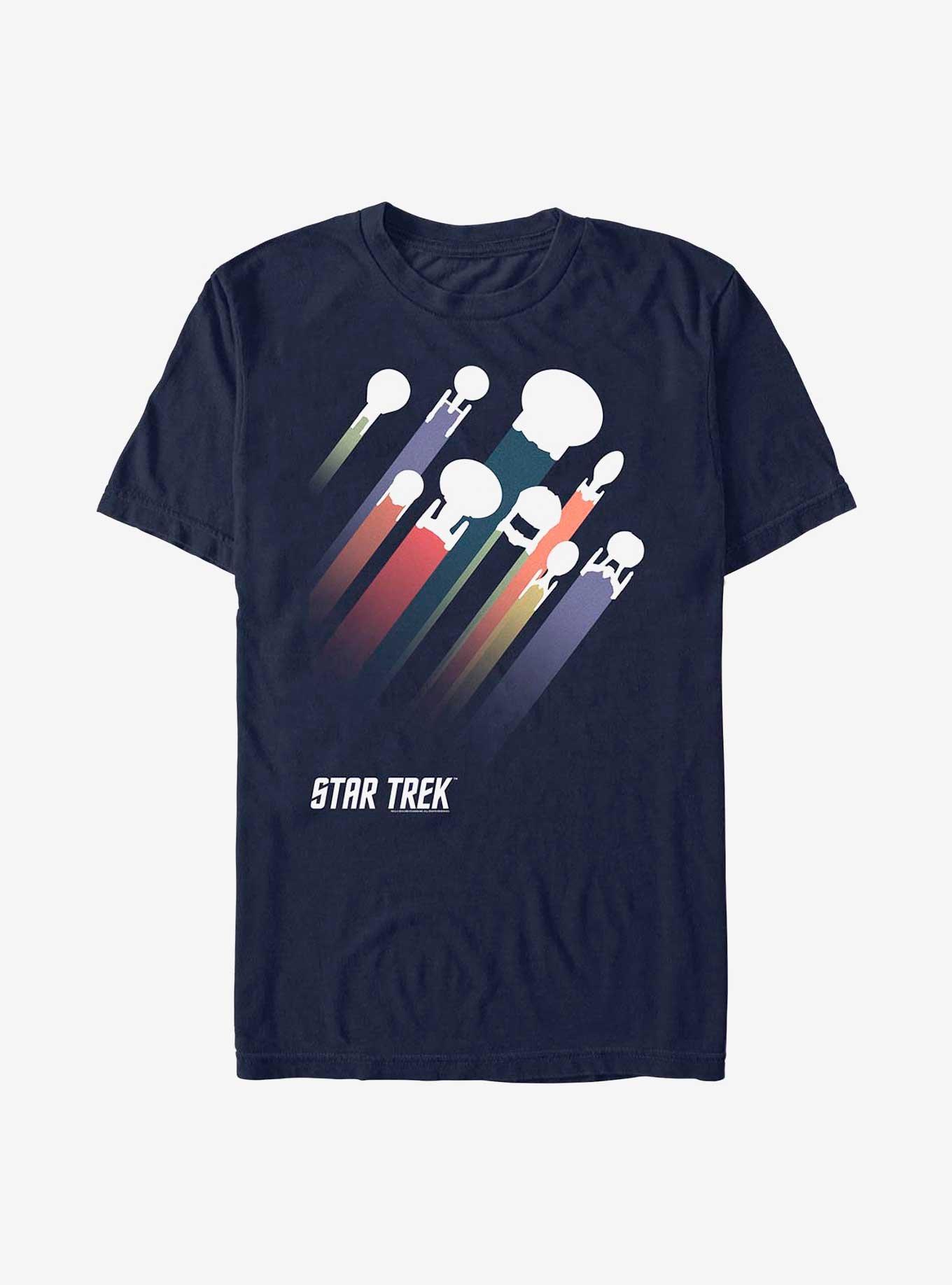 Star Trek Ship Streaks T-Shirt, NAVY, hi-res