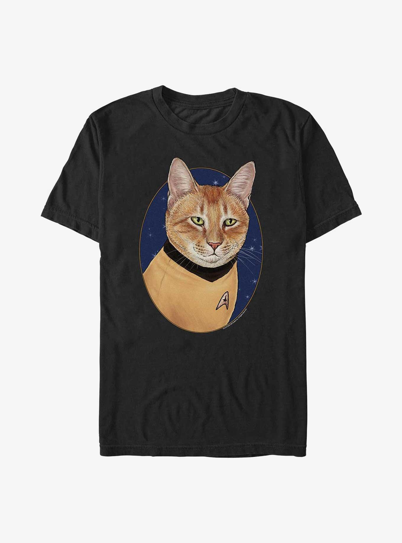 Star Trek Cat-Tain Kirk T-Shirt, BLACK, hi-res