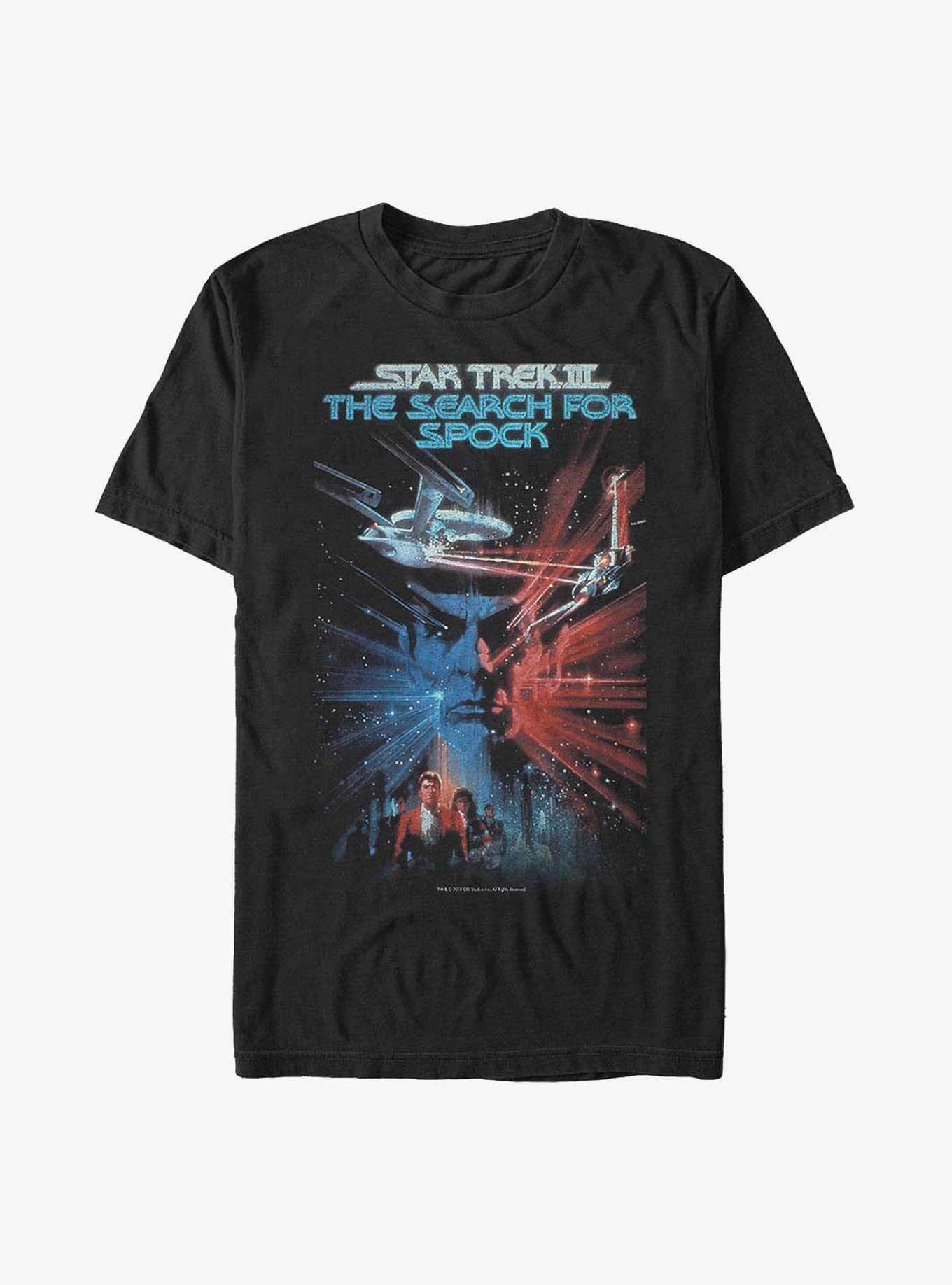 Star Trek Spock Search Poster T-Shirt, BLACK, hi-res