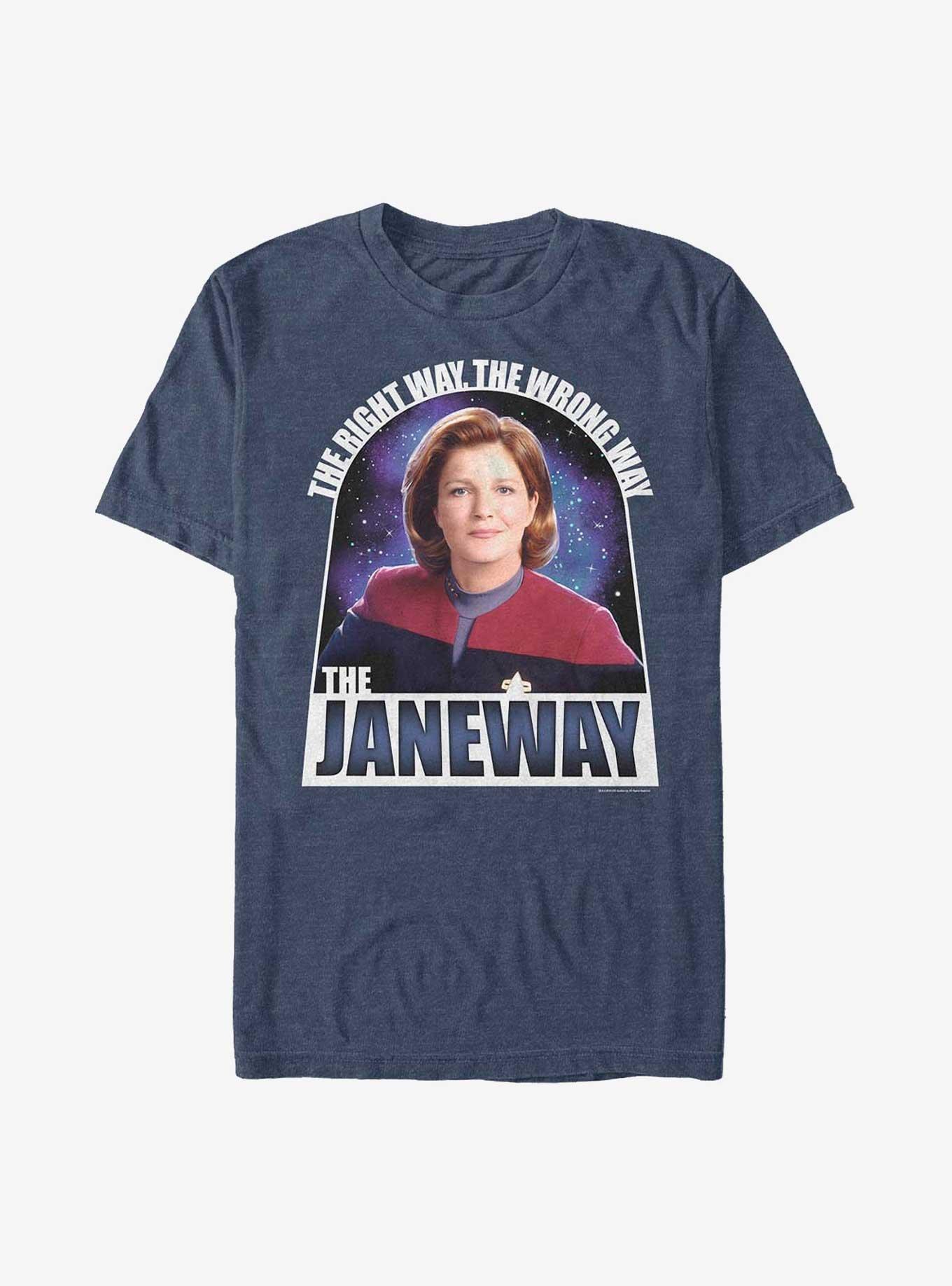 Star Trek The Janeway T-Shirt, NAVY HTR, hi-res