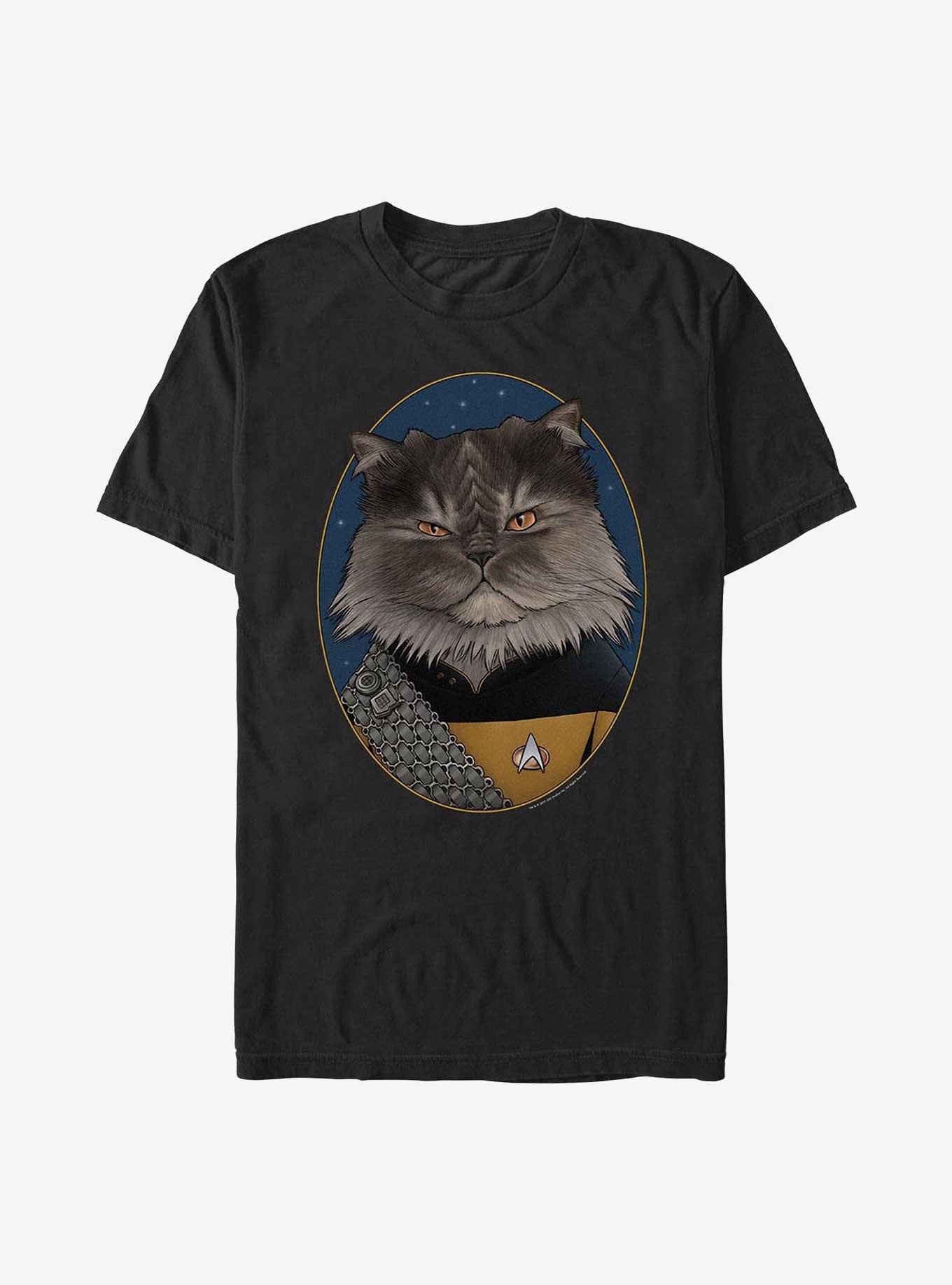 Star Trek Worf Cat T-Shirt, BLACK, hi-res