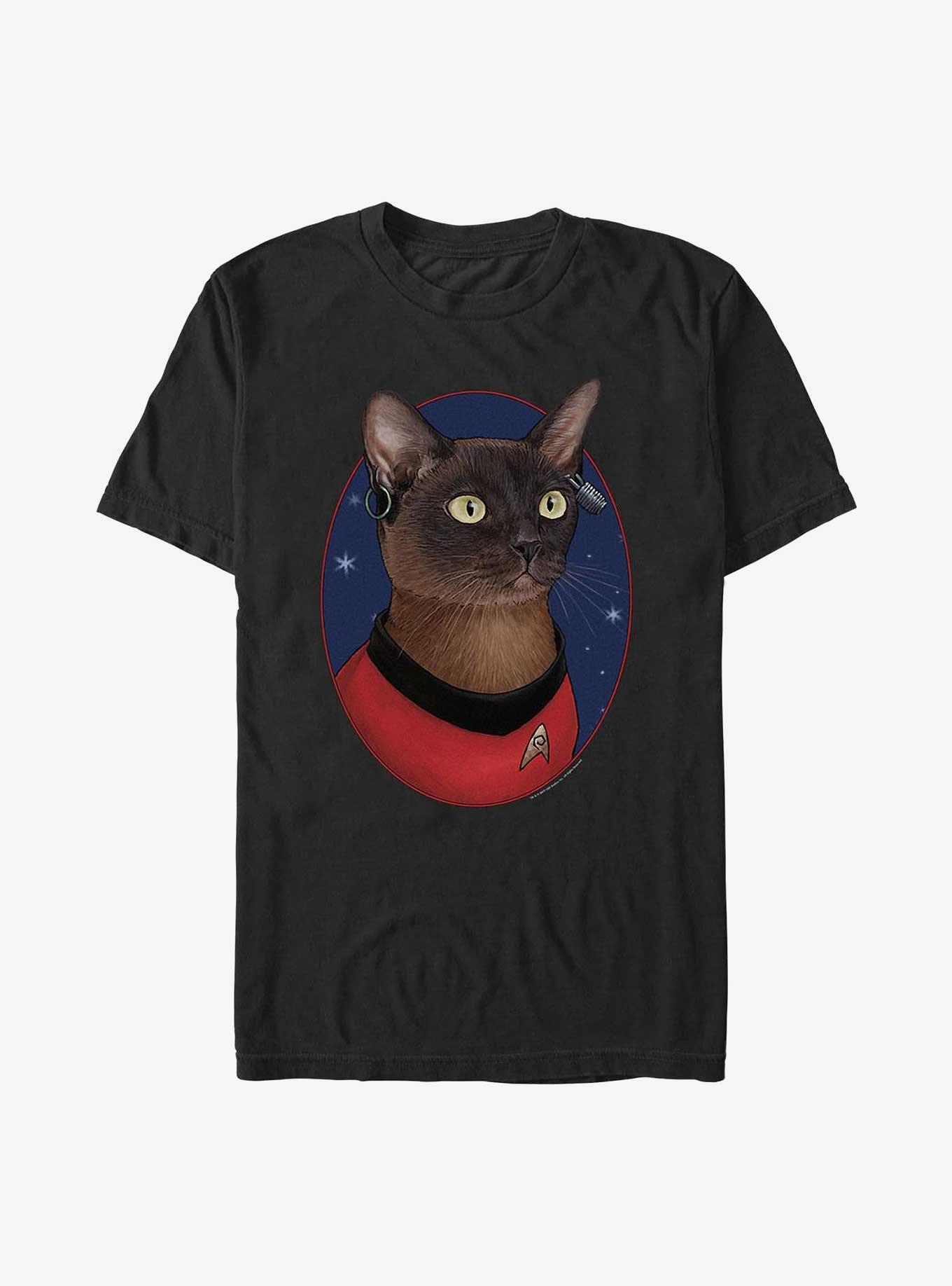 Star Trek Uhura Cat T-Shirt, BLACK, hi-res