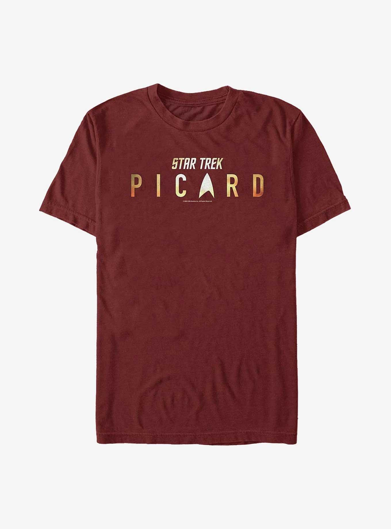 Star Trek Picard Logo Shine T-Shirt, CARDINAL, hi-res