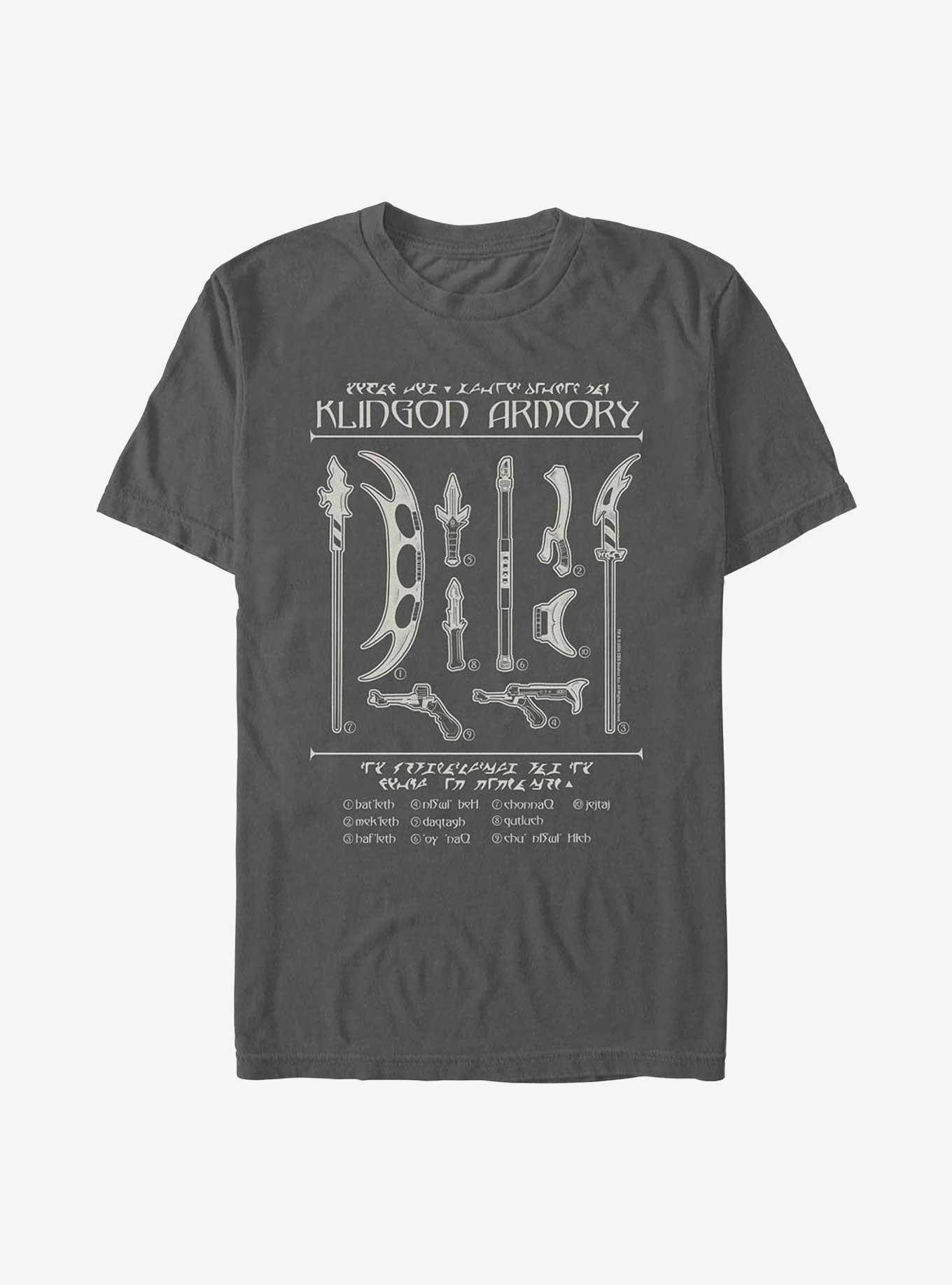 Star Trek Klingon Armory Garment Dye T-Shirt, PEPPER, hi-res