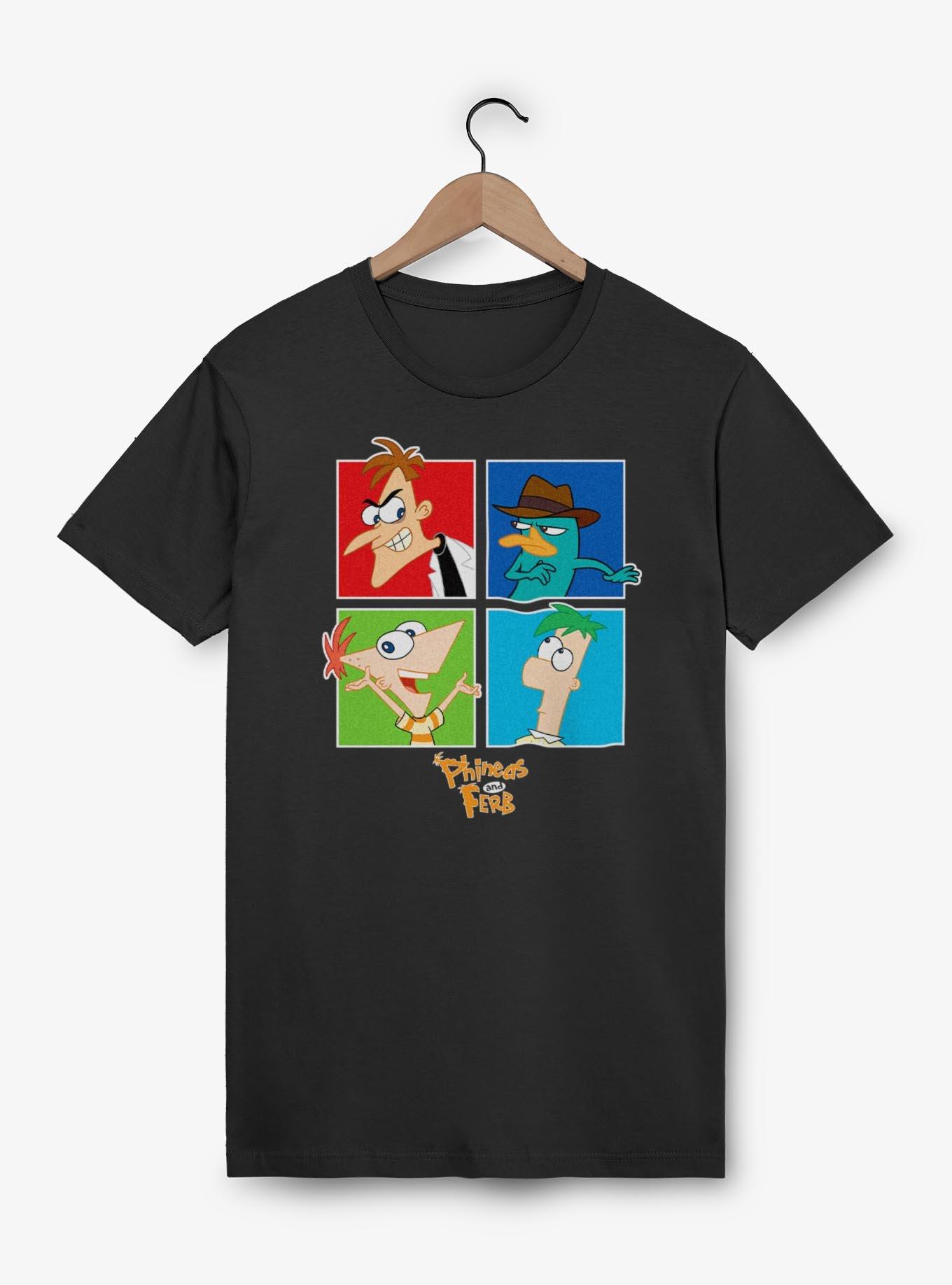 Disney Phineas and Ferb Character Squares  T-Shirt, , hi-res