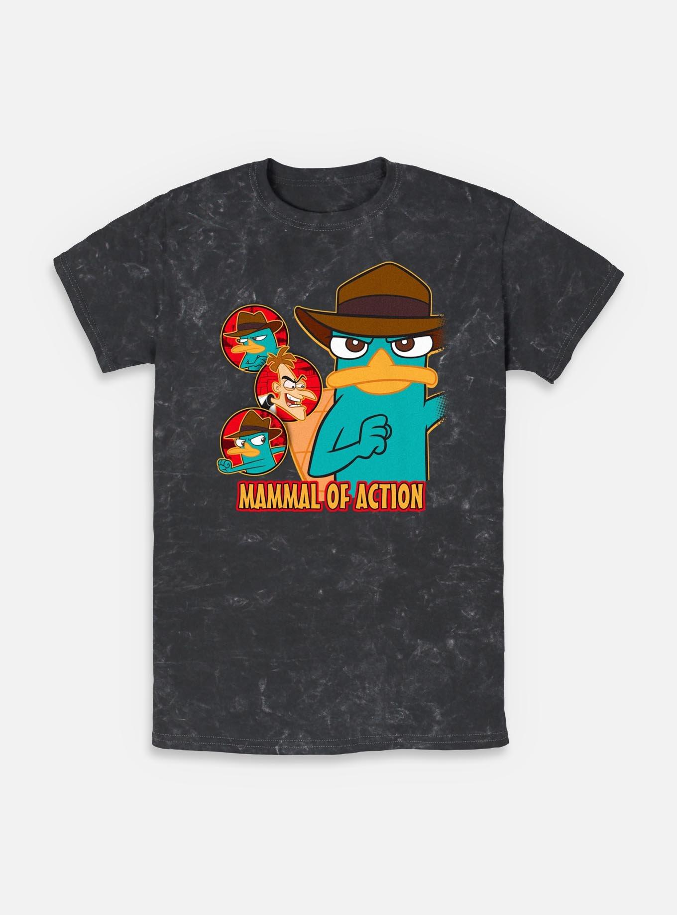 Disney Phineas and Ferb Mammal Of Action Agent P Mineral Wash T-Shirt, , hi-res
