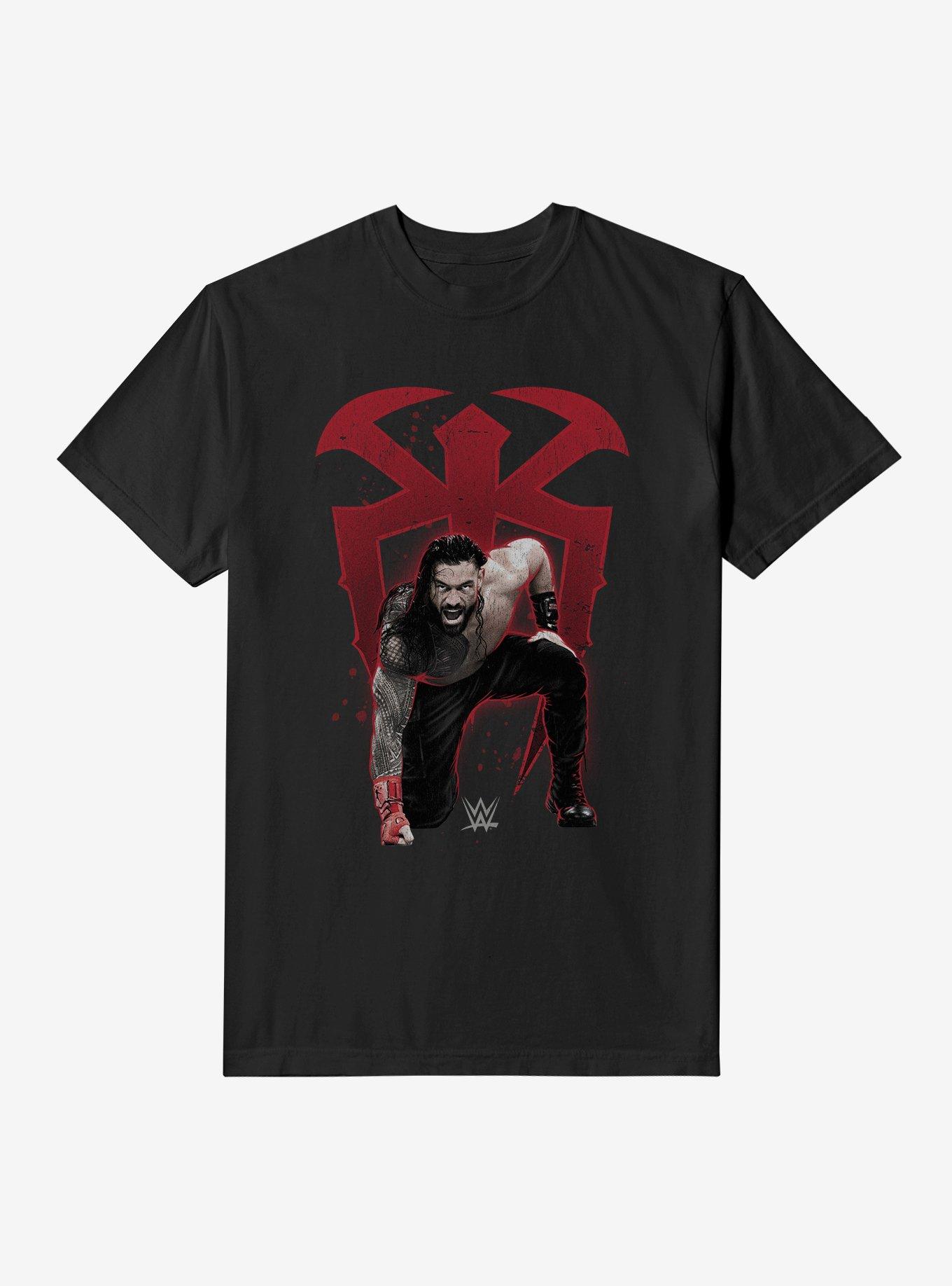 WWE Roman Reigns Spear Ready Garment-Dyed T-Shirt, , hi-res