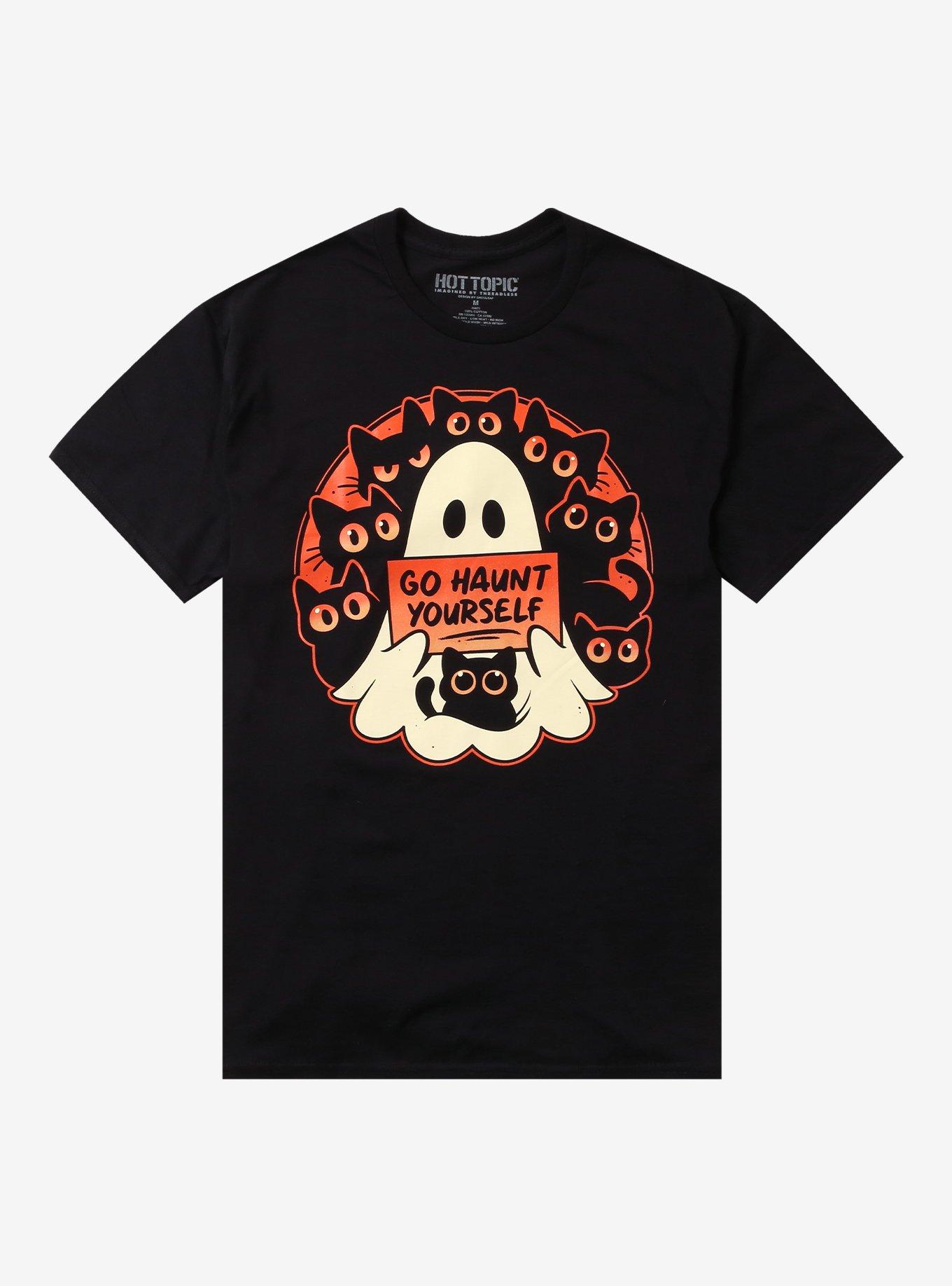 Haunt Yourself Ghost T-Shirt By Snouleaf, , hi-res
