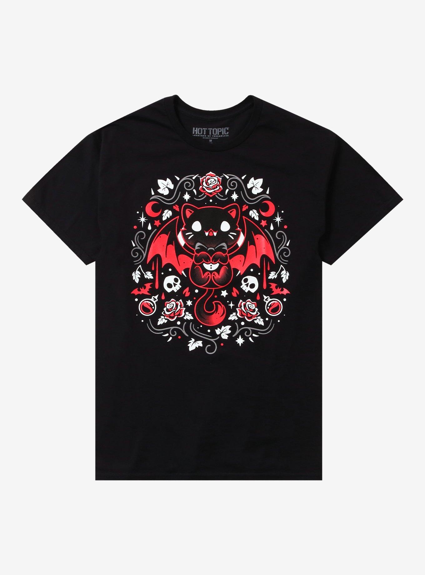 Purrs Of Darkness T-Shirt By Snouleaf, , hi-res