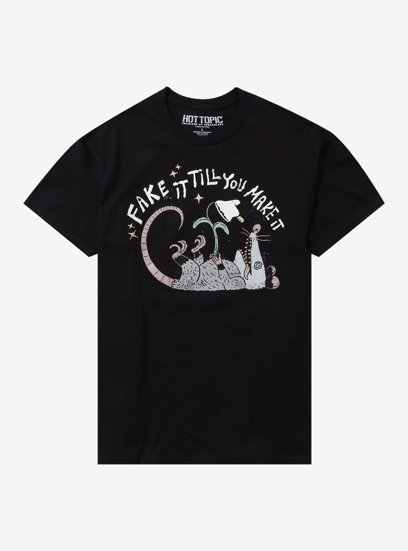 Fake It Till You Make It Possum T-Shirt By PPMid, , hi-res