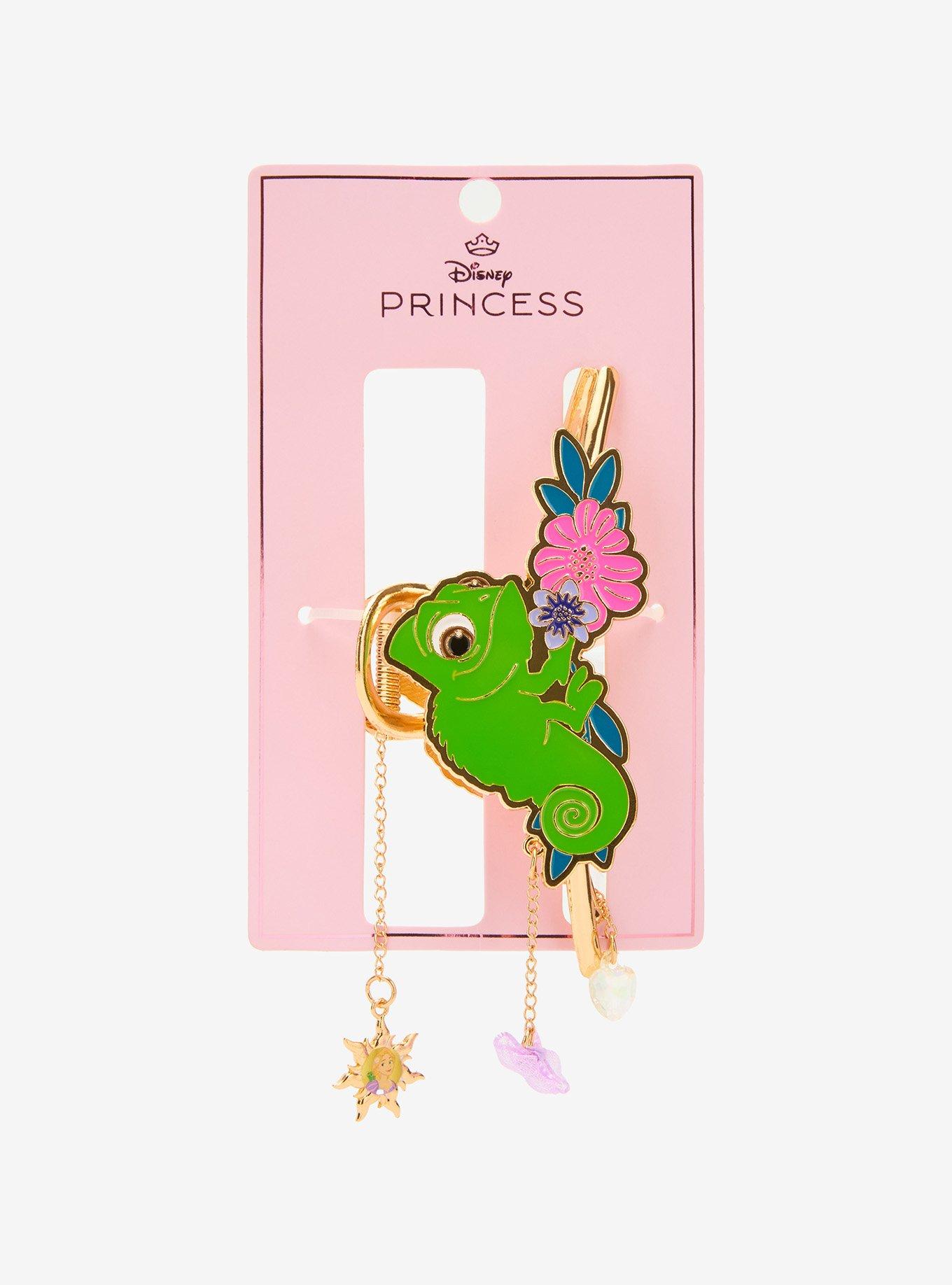 Disney Tangled Pascal Floral Metal Claw Clip with Charms - BoxLunch Exclusive, , hi-res