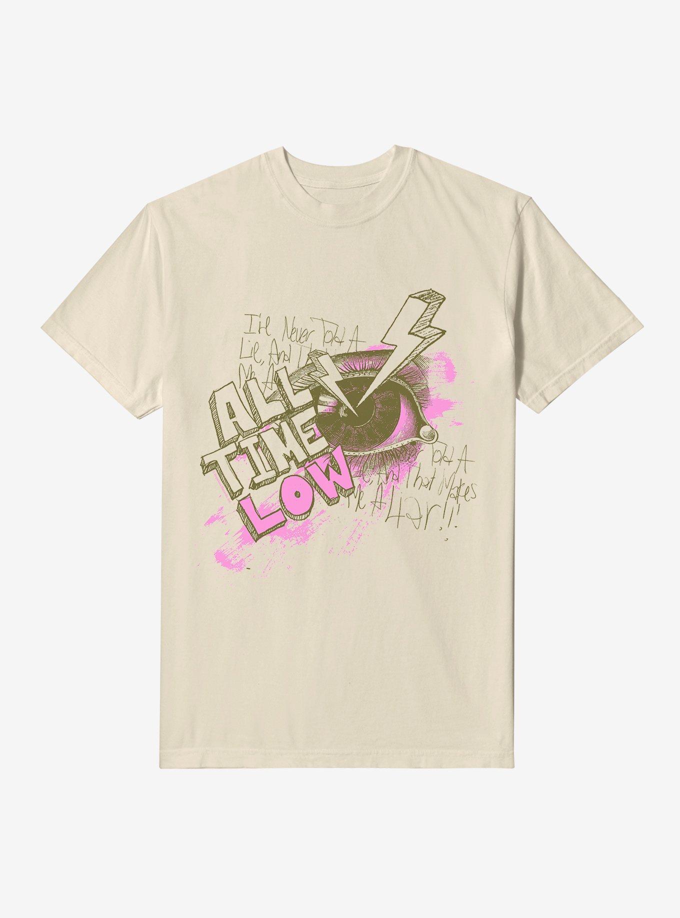 All Time Low Eye Bolt Gament Dye T-Shirt, , hi-res
