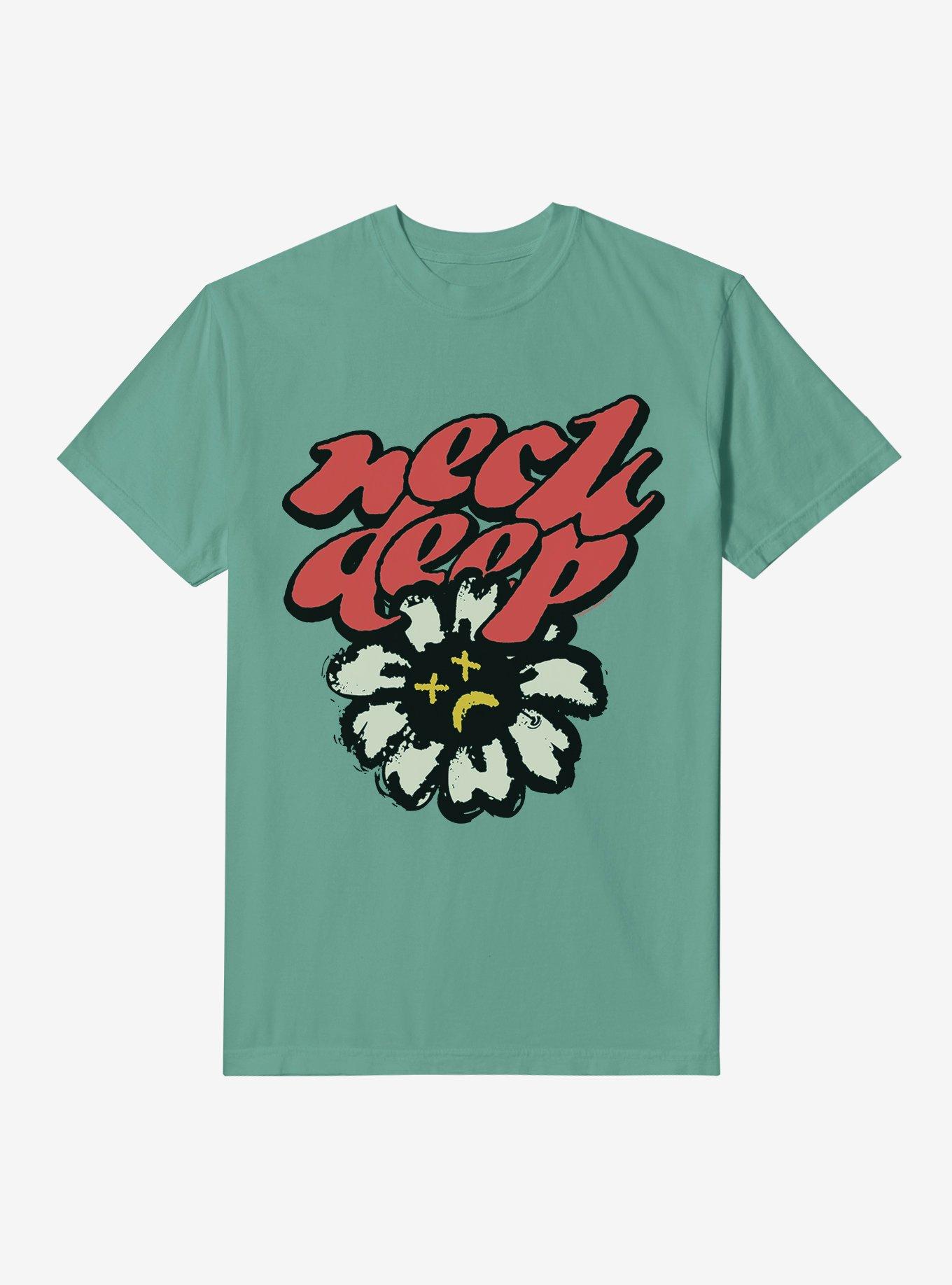 Neck Deep Pushing Daisies Gament Dye T-Shirt, , hi-res