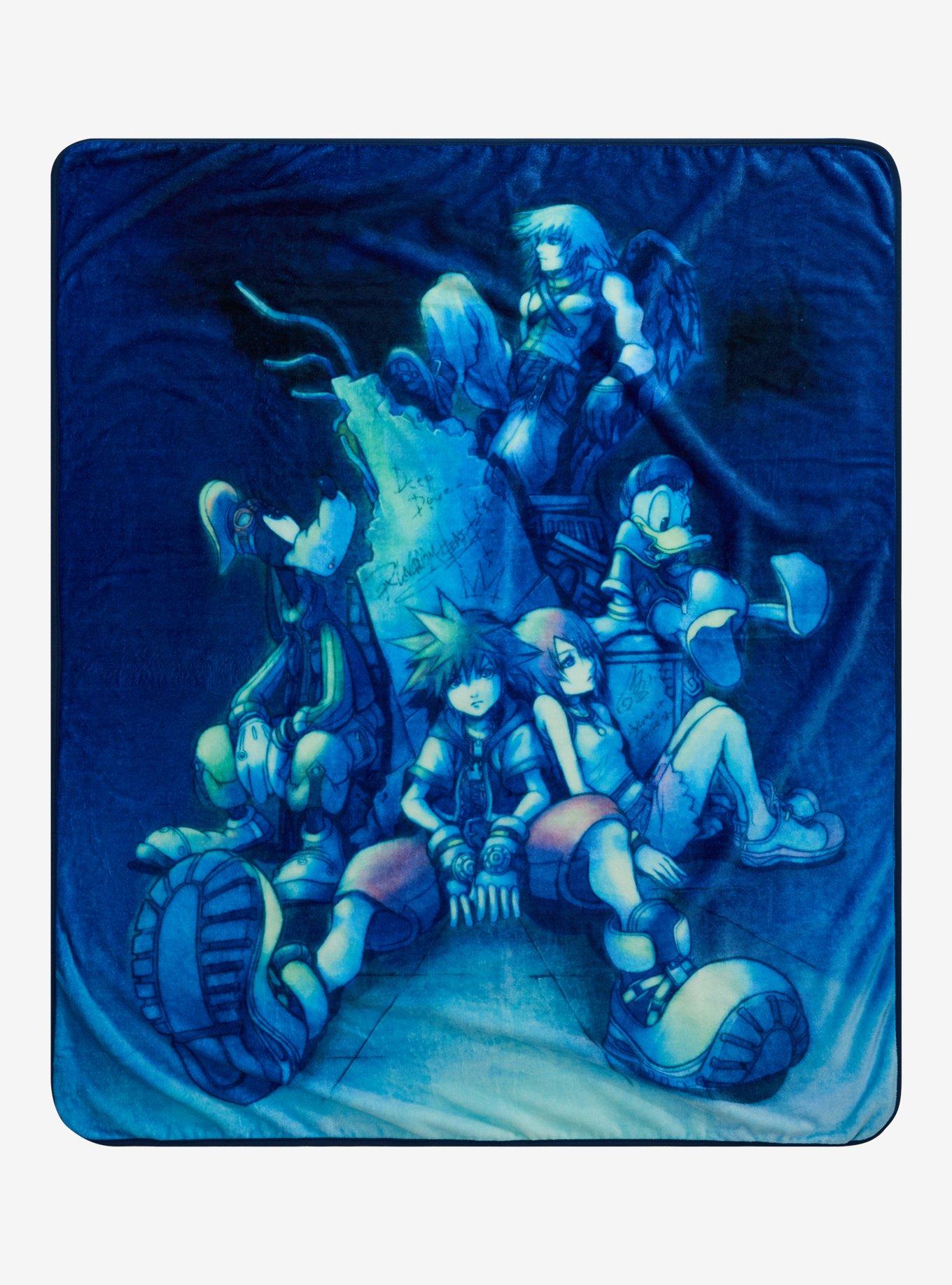 Disney Kingdom Hearts Group Grave Throw Blanket, , hi-res