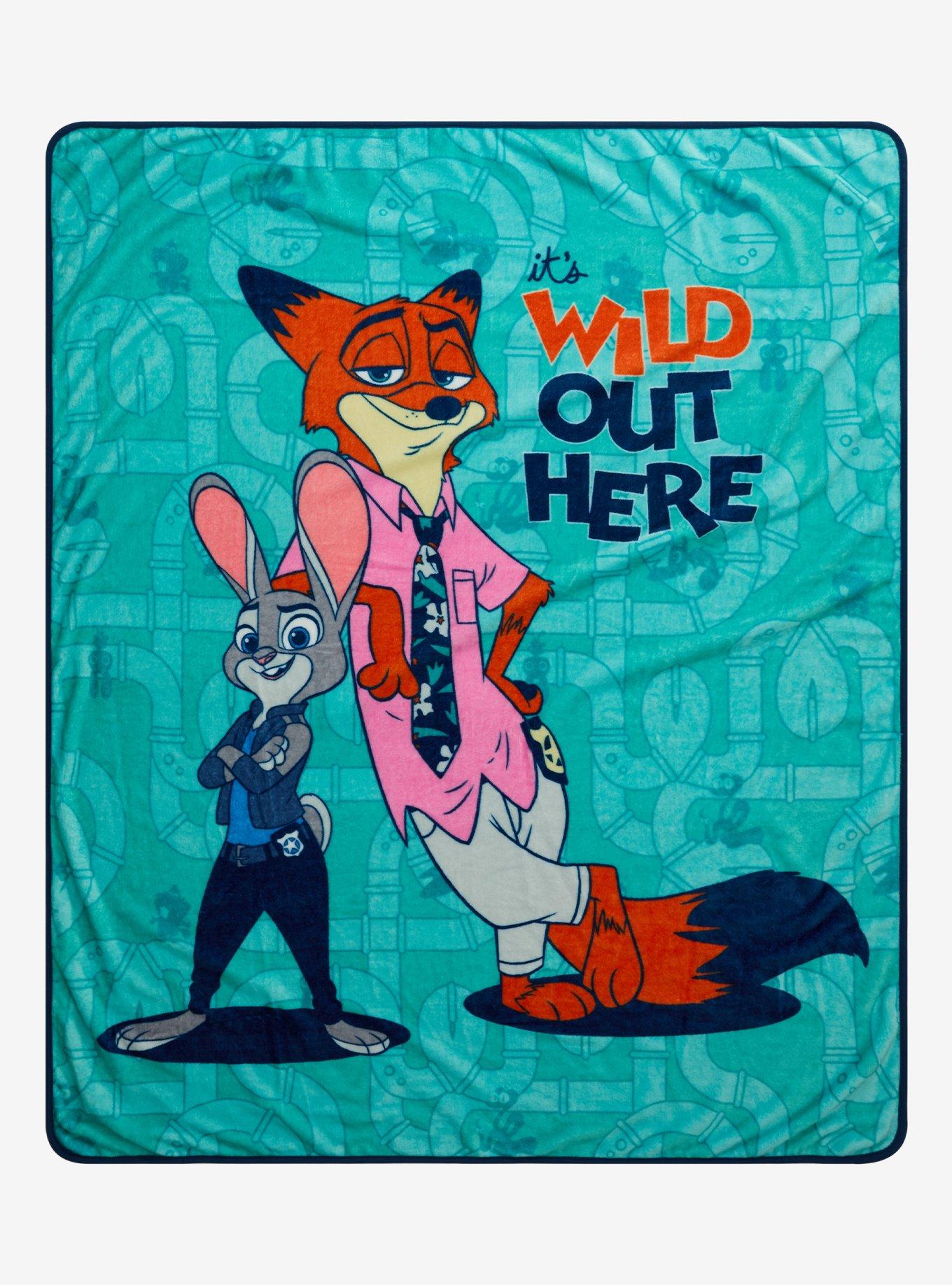 Disney Zootopia Nick & Judy Throw Blanket, , hi-res