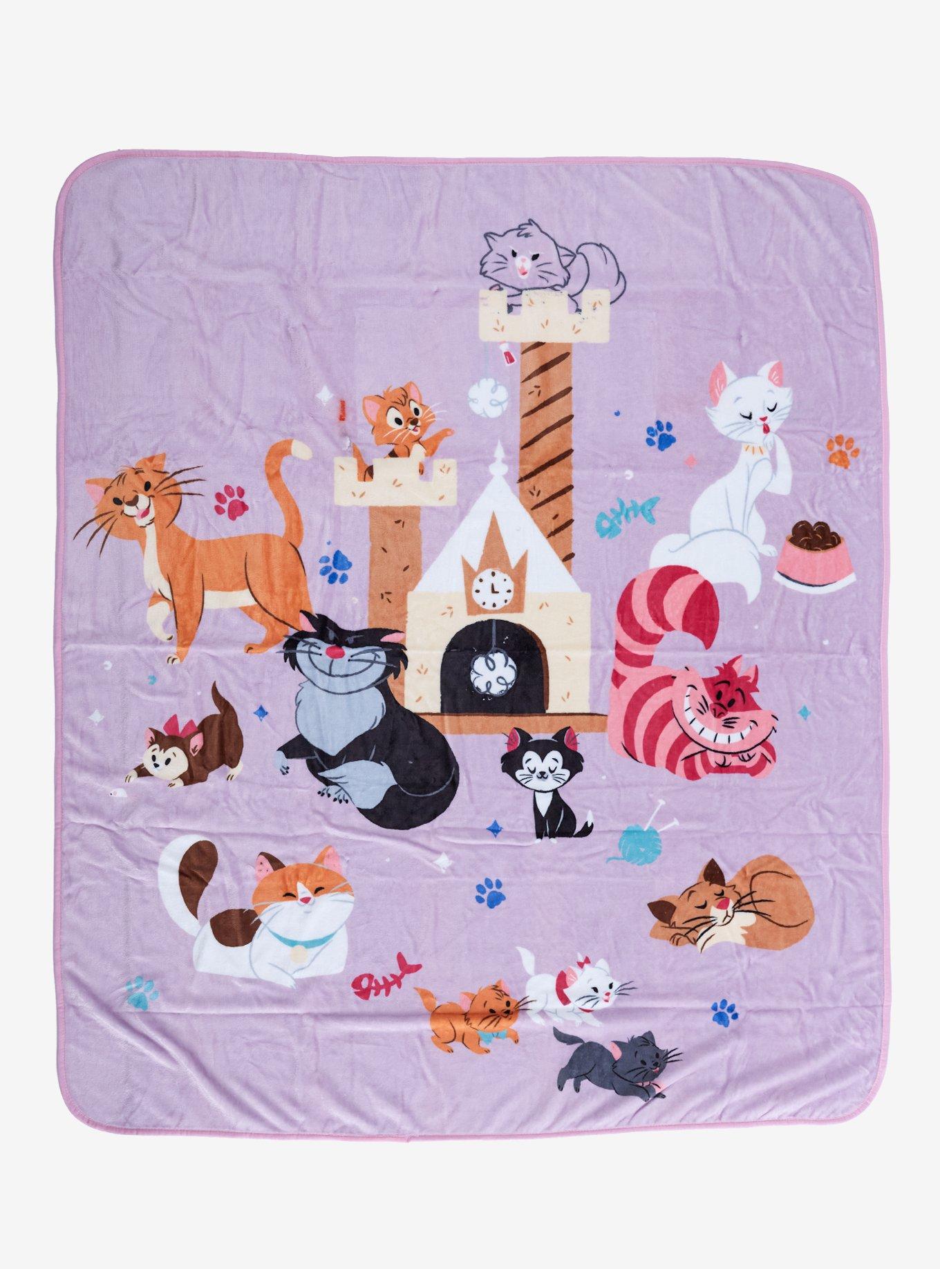 Disney Cats Group Throw Blanket, , hi-res