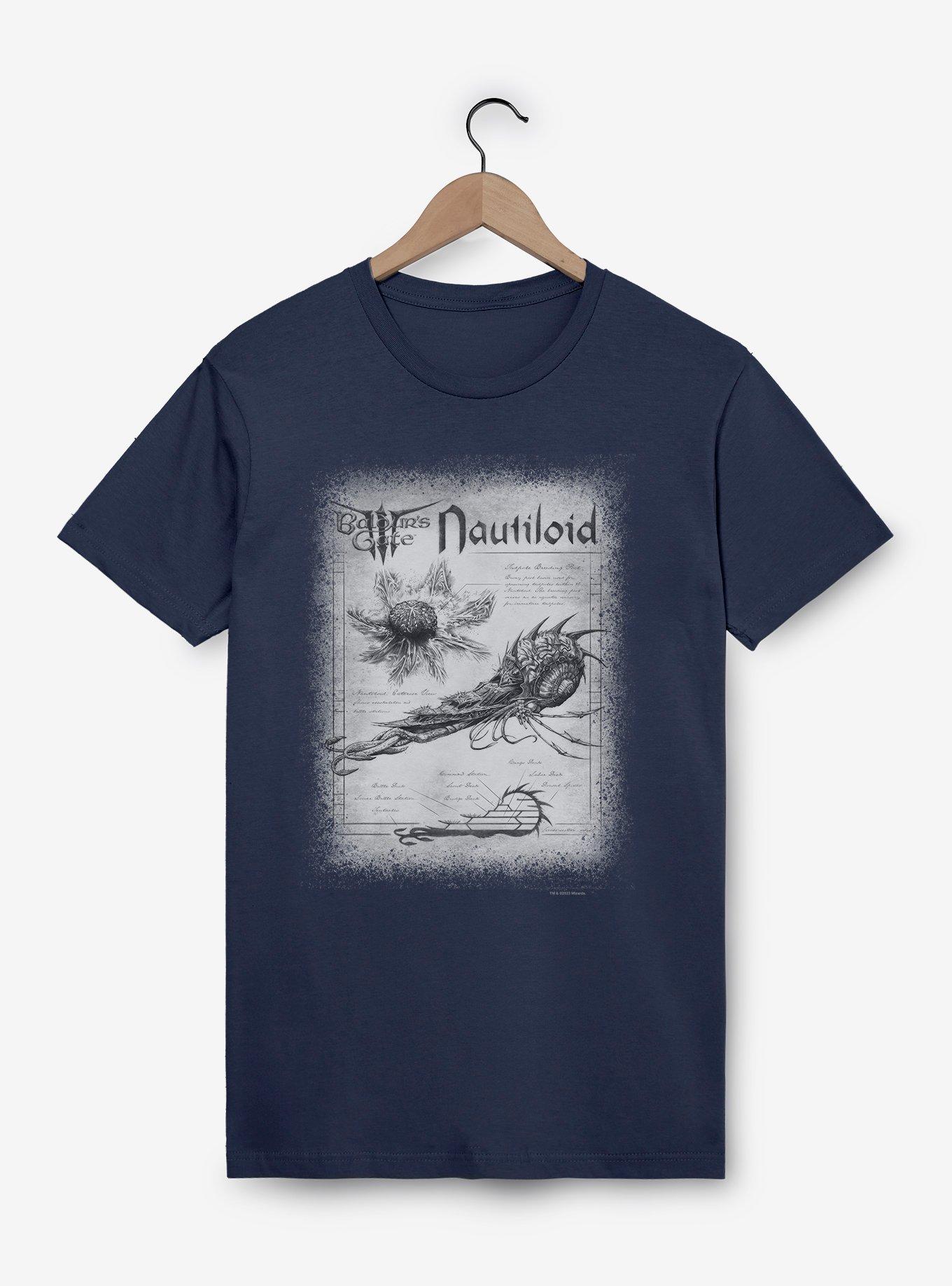 Dungeons & Dragons Nautiloid Ship Schematics Baldur's Gate T-Shirt, , hi-res