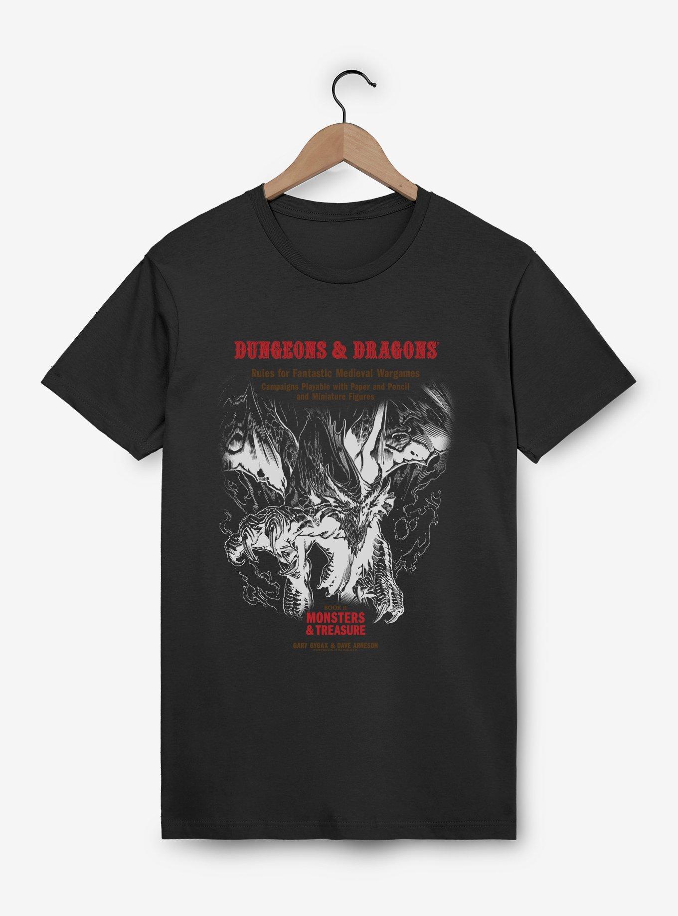 Dungeons & Dragons White Box Dragon and Flames T-Shirt, , hi-res