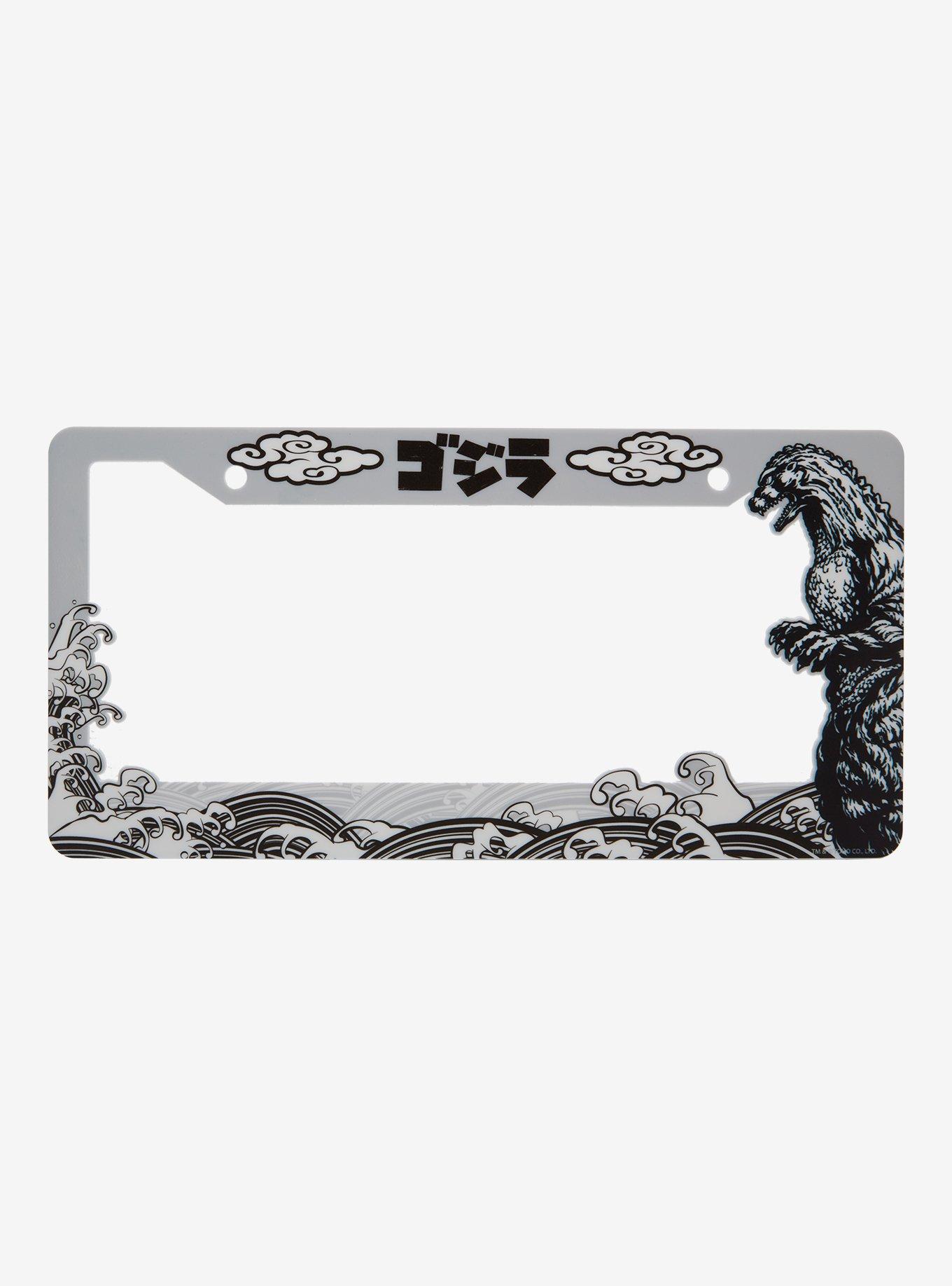 Godzilla Gray License Plate Frame — BoxLunch Exclusive, , hi-res