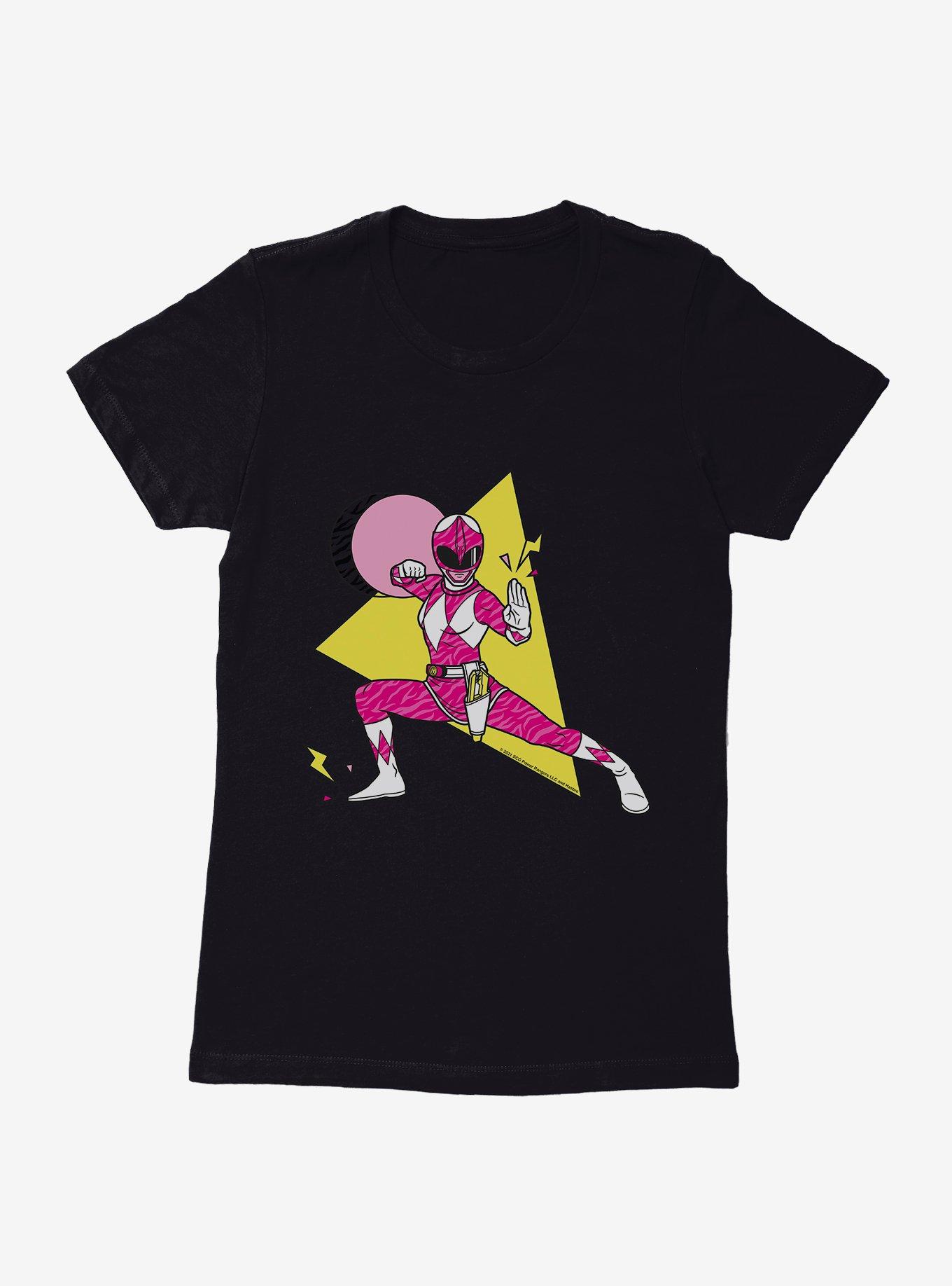 Mighty Morphin Power Rangers Pink Ranger Karate Move Womens T-Shrt, , hi-res