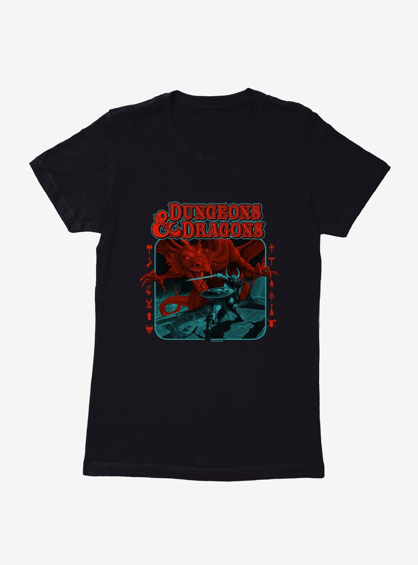 Dungeons & Dragons Dragon Battle Womens T-Shirt, , hi-res