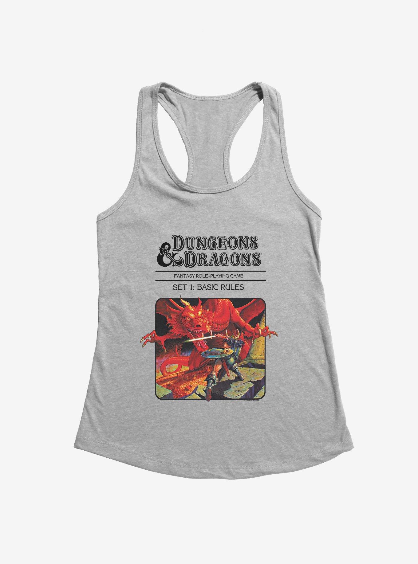 Dungeons & Dragons Vintage Dragon and the Knight Womens Tank Top, , hi-res
