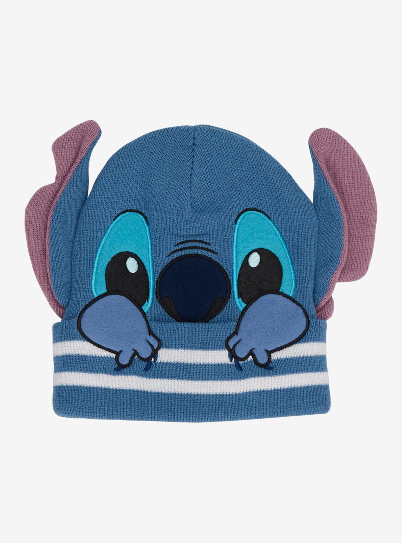 Disney Stitch Stripe Figural Beanie, , hi-res