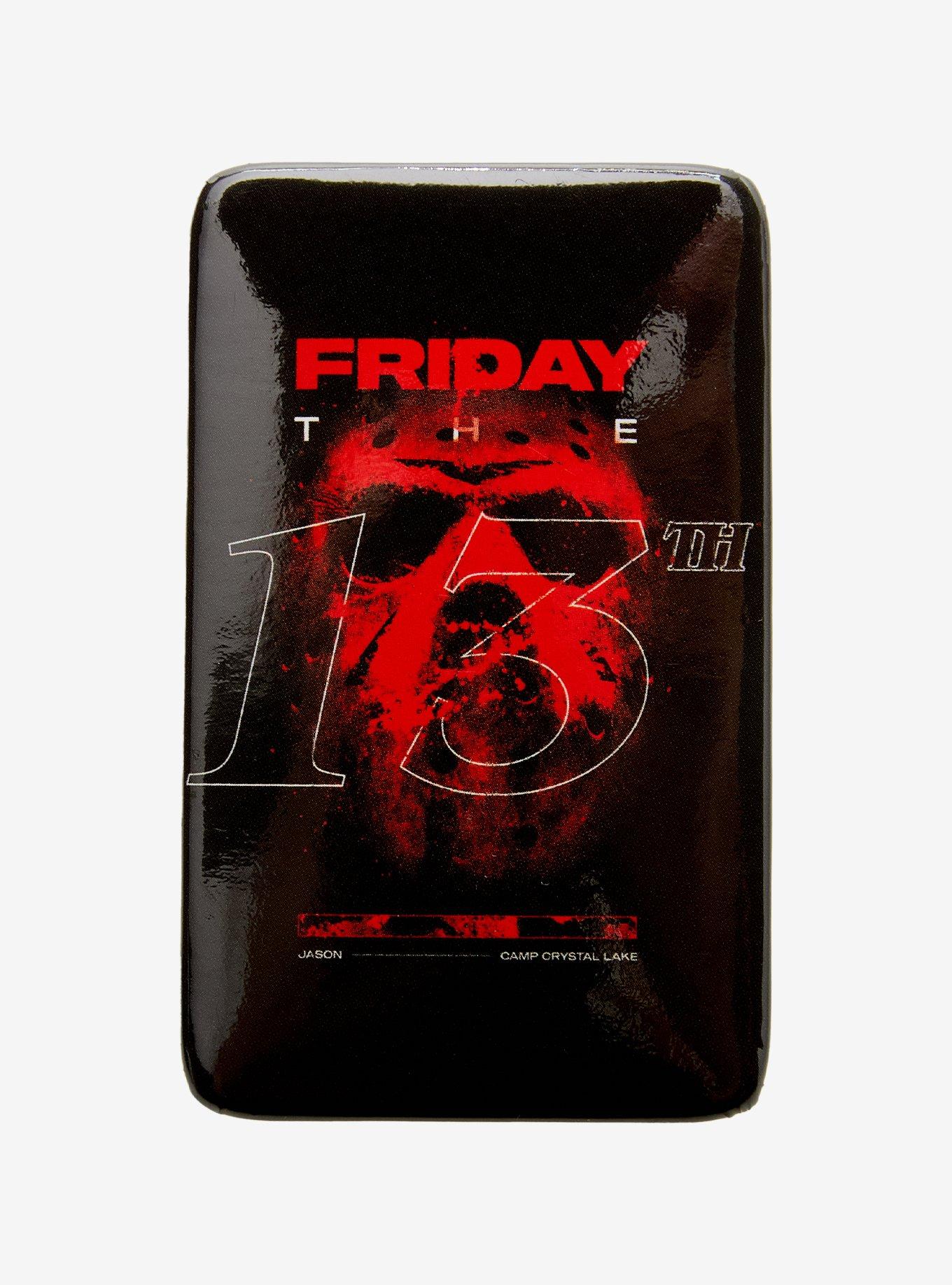 Friday The 13th Poster Button, , hi-res
