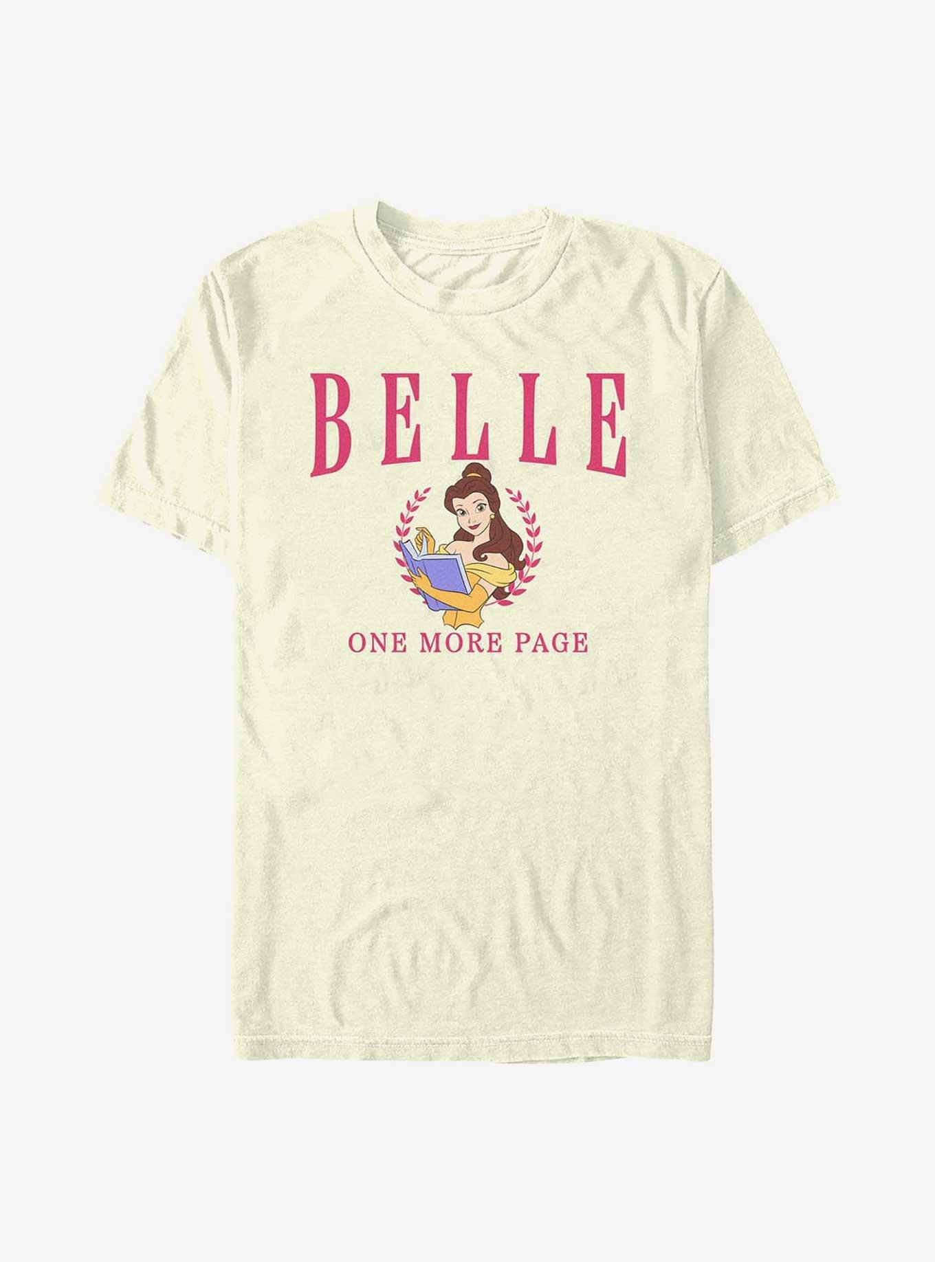 Disney Princesses Belle Collegiate T-Shirt, NATURAL, hi-res