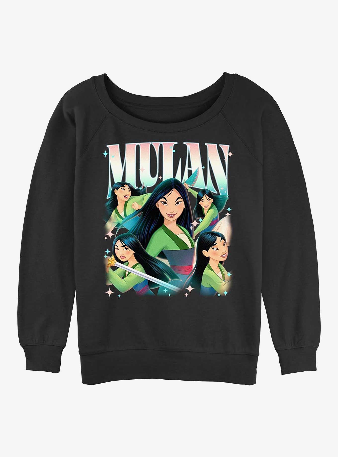 Disney Princesses Mulan Retro Girls Slouchy Sweatshirt, , hi-res