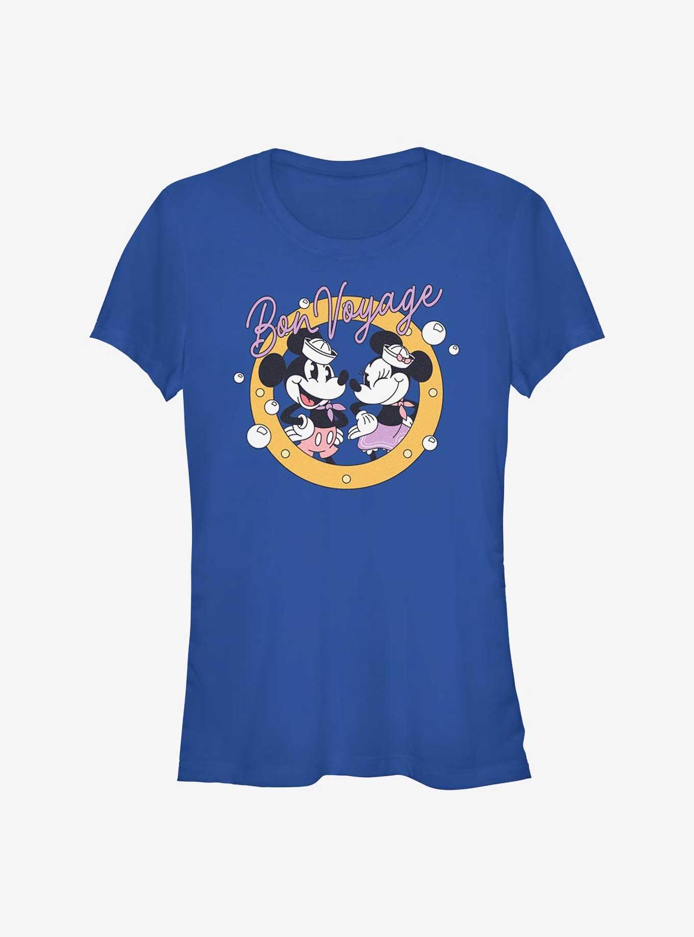 Disney Mickey Mouse & Minnie Mouse Bon Voyage Girls T-Shirt, ROYAL, hi-res