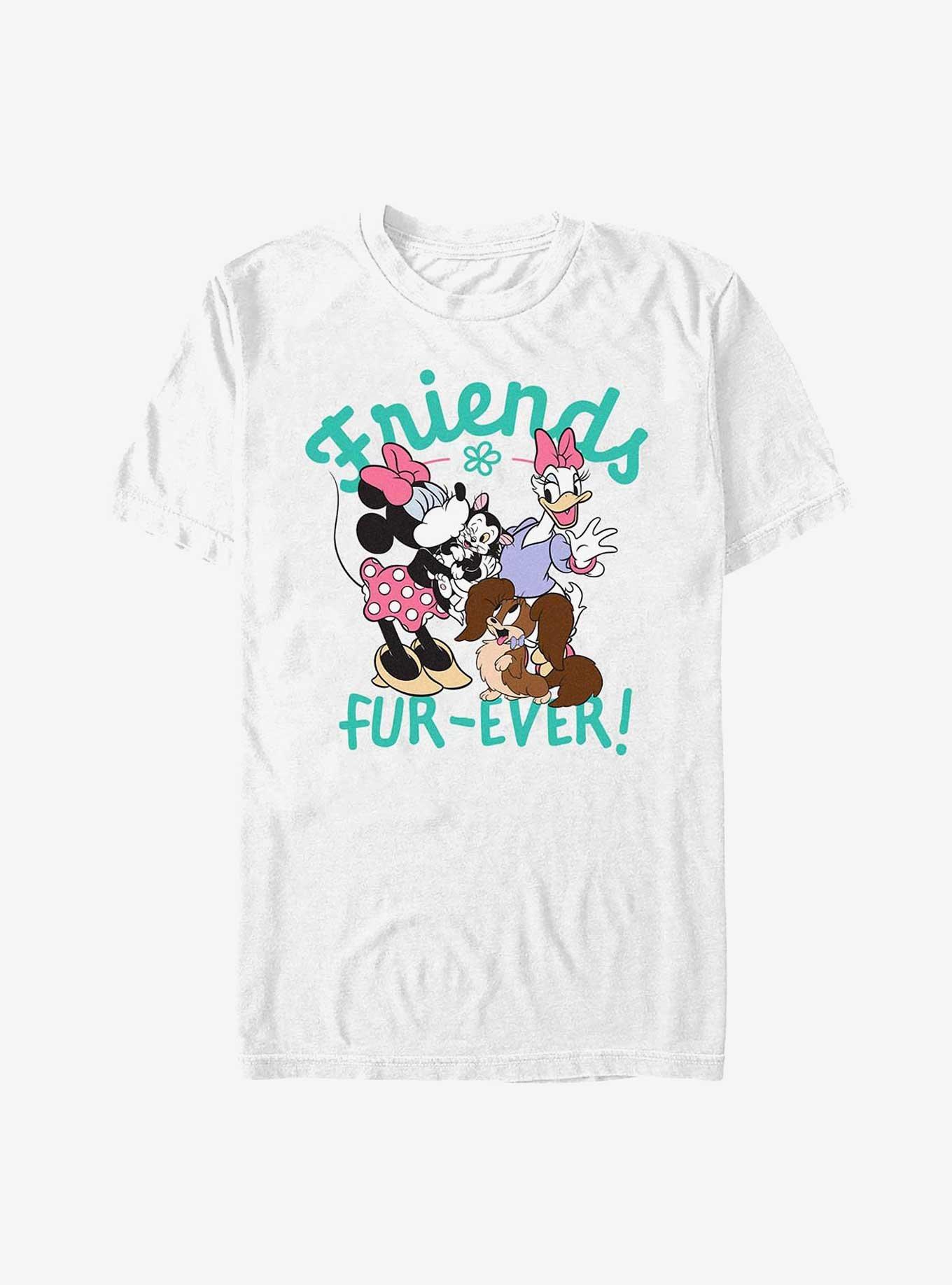 Disney Mickey Mouse Daisy & Minnie Friends Fur Ever T-Shirt, WHITE, hi-res