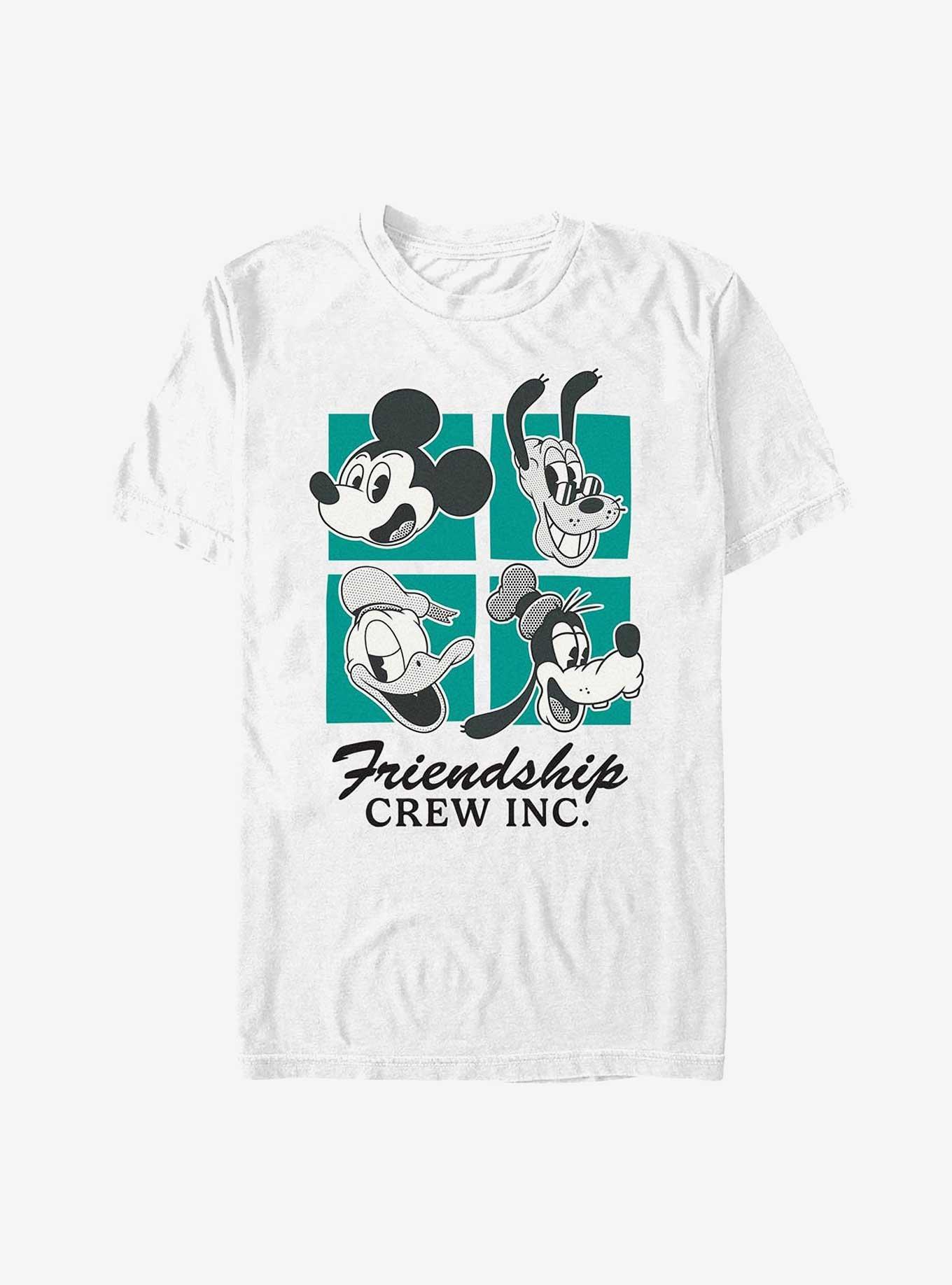 Disney Mickey Mouse Friendship Crew T-Shirt, WHITE, hi-res