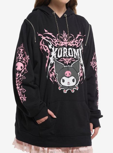 Kuromi Metal Girls Oversized Hoodie | Hot Topic