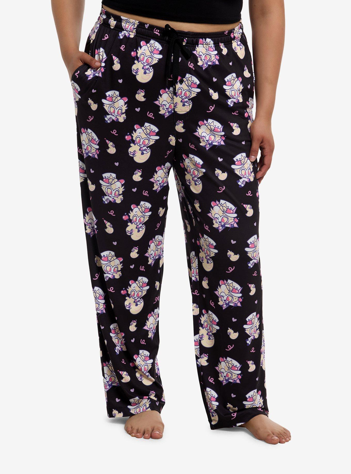 Hazbin Hotel Chibi Lucifer Rubber Duck Pajama Pants Plus Size, , hi-res