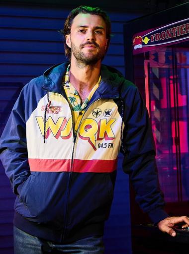 Stranger Things WSQK The Squawk Windbreaker — BoxLunch Exclusive