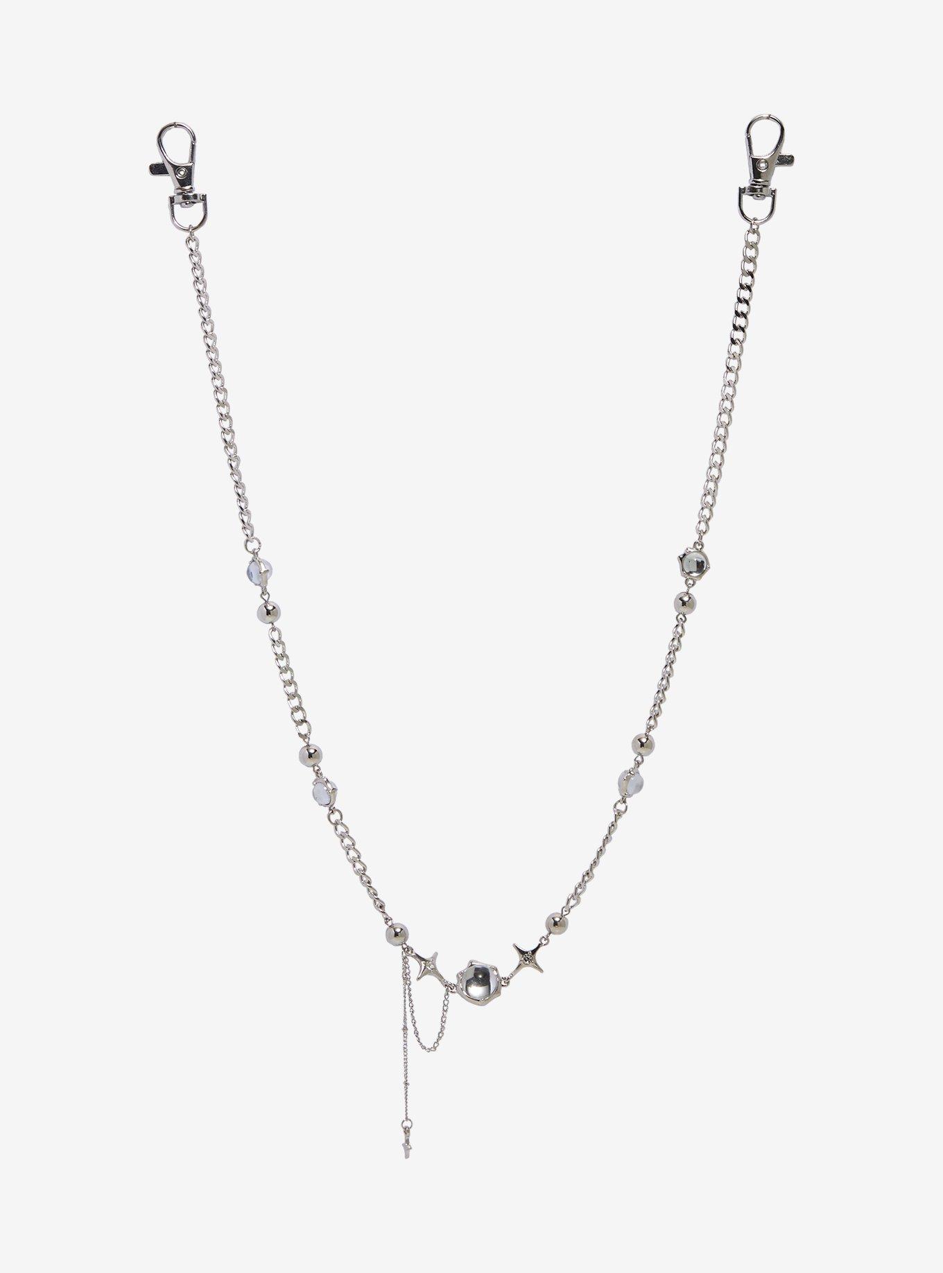 Gem Stars 19 Inch Wallet Chain, , hi-res