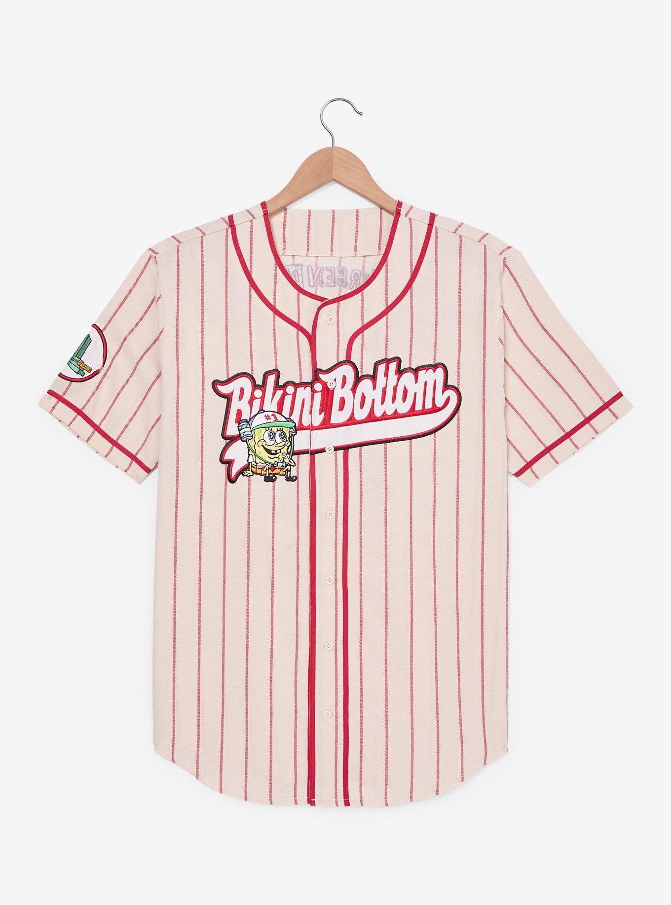 SpongeBob SquarePants Bikini Bottom Striped Baseball Jersey - BoxLunch Exclusive, , hi-res