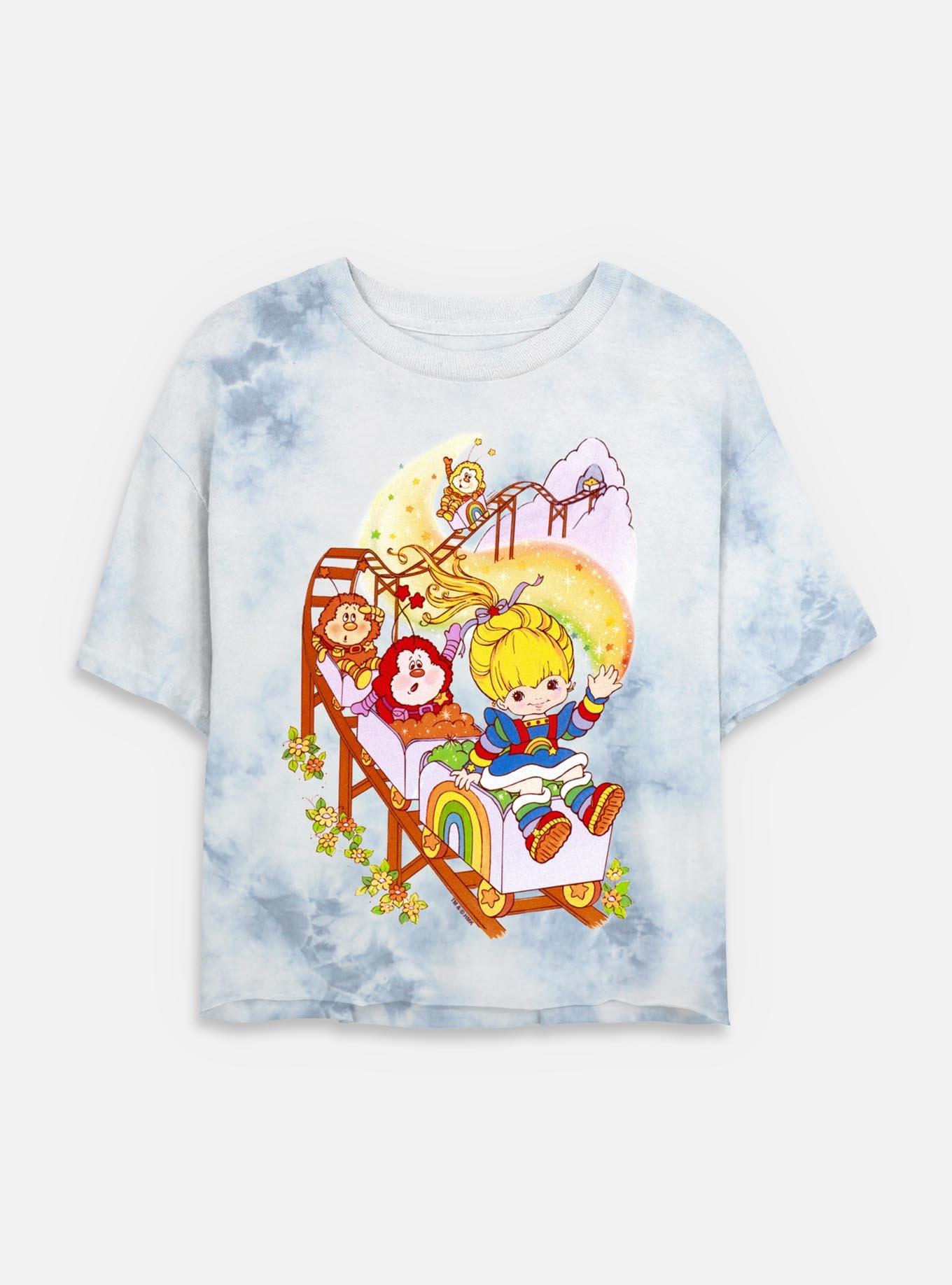 Rainbow Brite Rainbow Coaster Tie Dye Crop Womens T-Shirt, , hi-res
