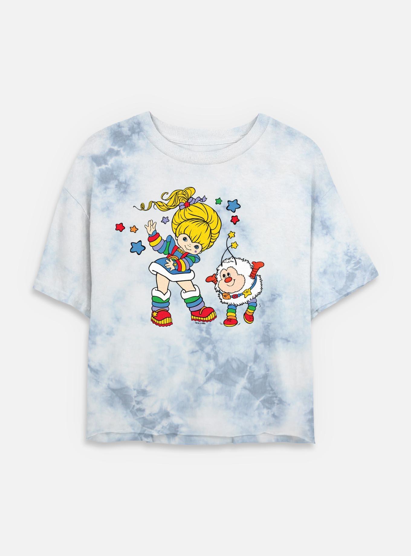 Rainbow Brite & Twink Tie Dye Crop Womens T-Shirt, , hi-res