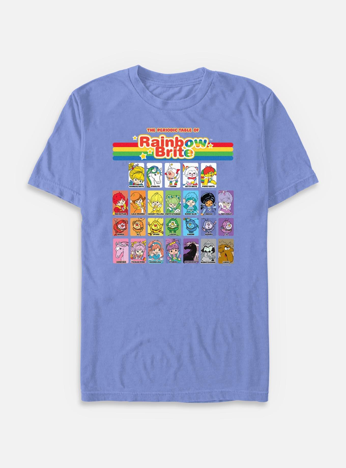 Rainbow Brite Table Of Color Garment Dye T-Shirt, , hi-res