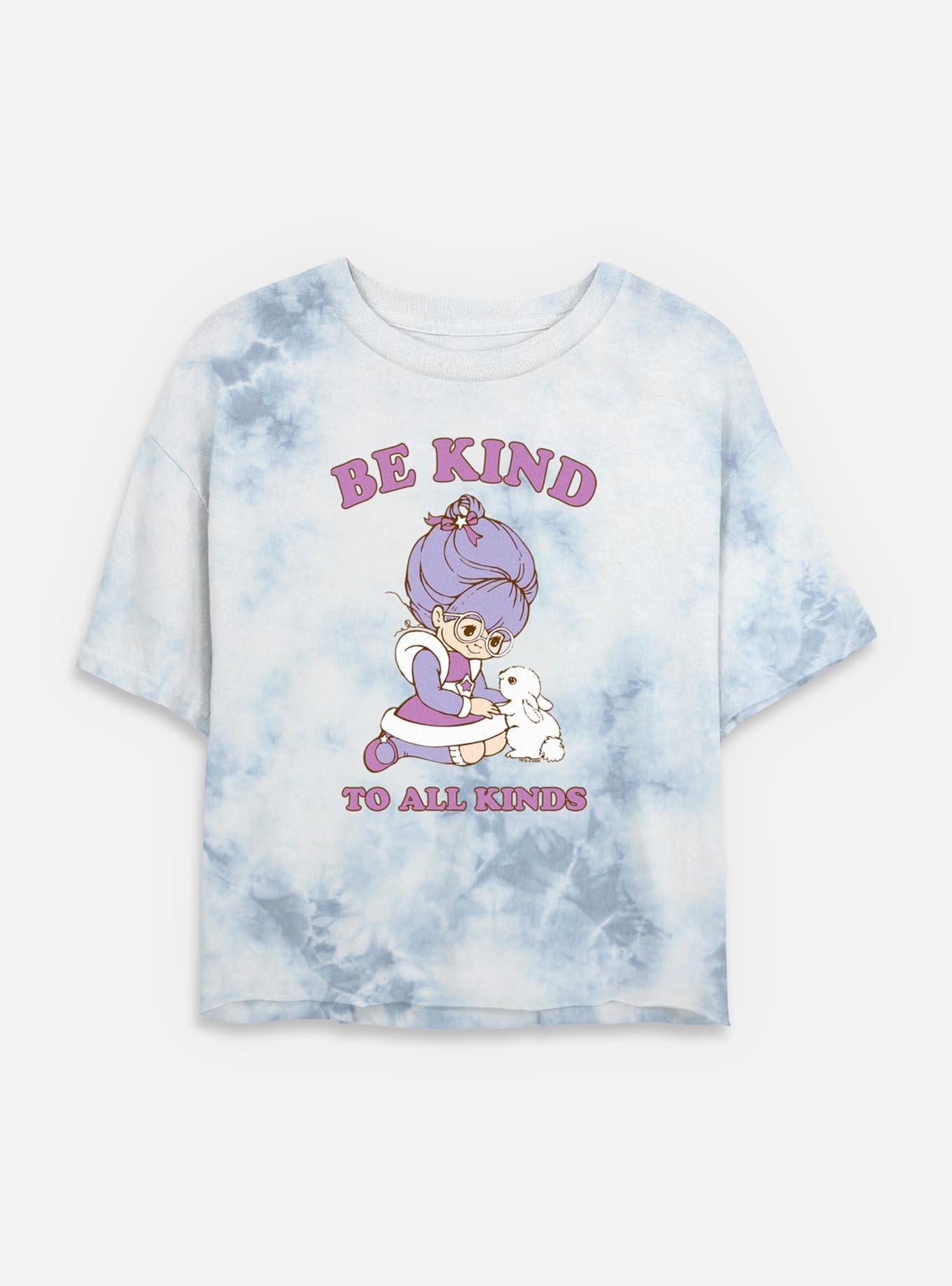 Rainbow Brite Kind To All Tie Dye Crop Womens T-Shirt, , hi-res