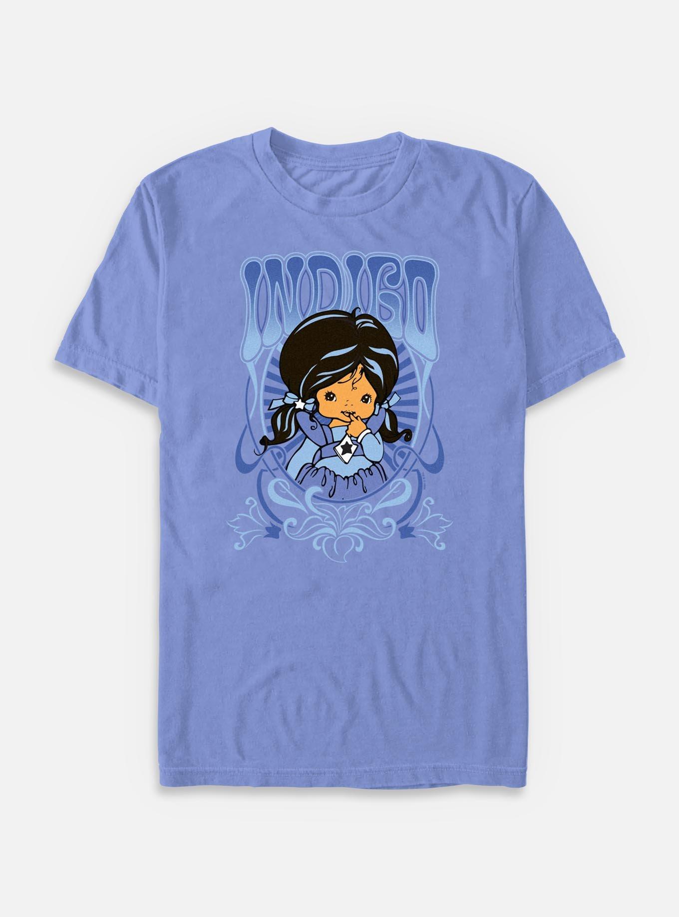 Rainbow Brite Indigo Nouveau Portrait Garment Dye T-Shirt, , hi-res