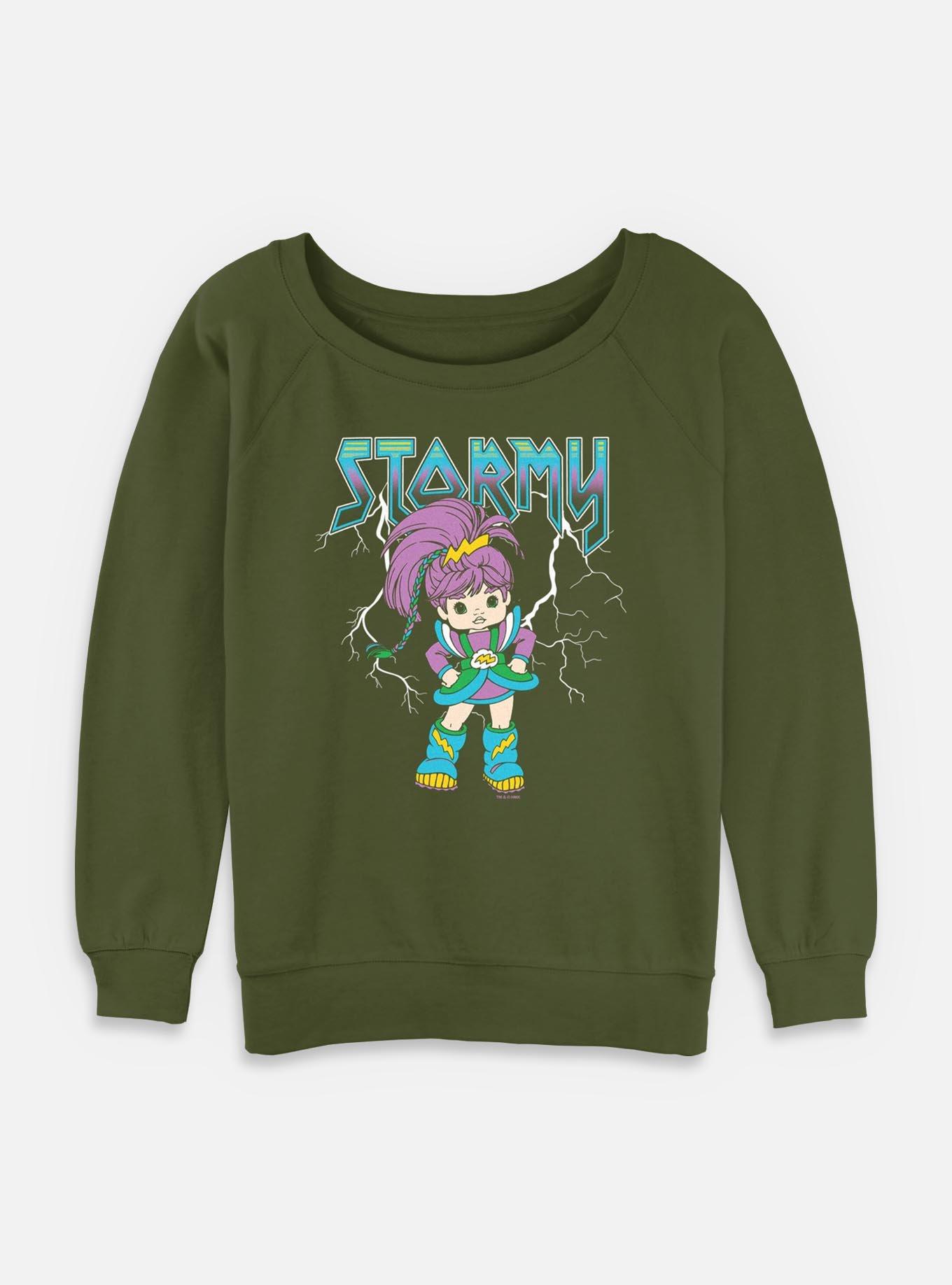 Rainbow Brite Metal Stormy Womens Slouchy Sweatshirt, , hi-res