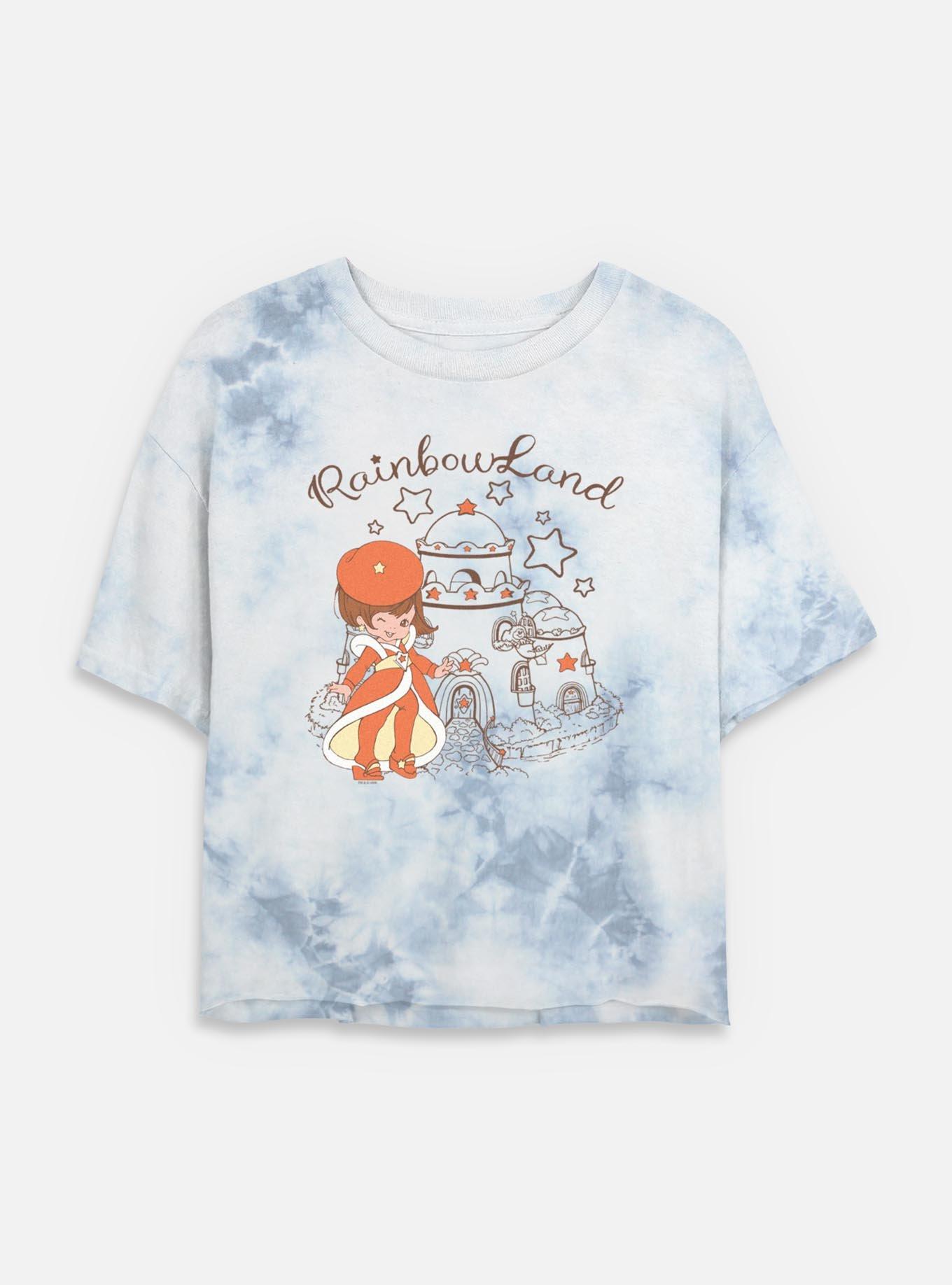 Rainbow Brite Lala In Paris Tie Dye Crop Womens T-Shirt, , hi-res